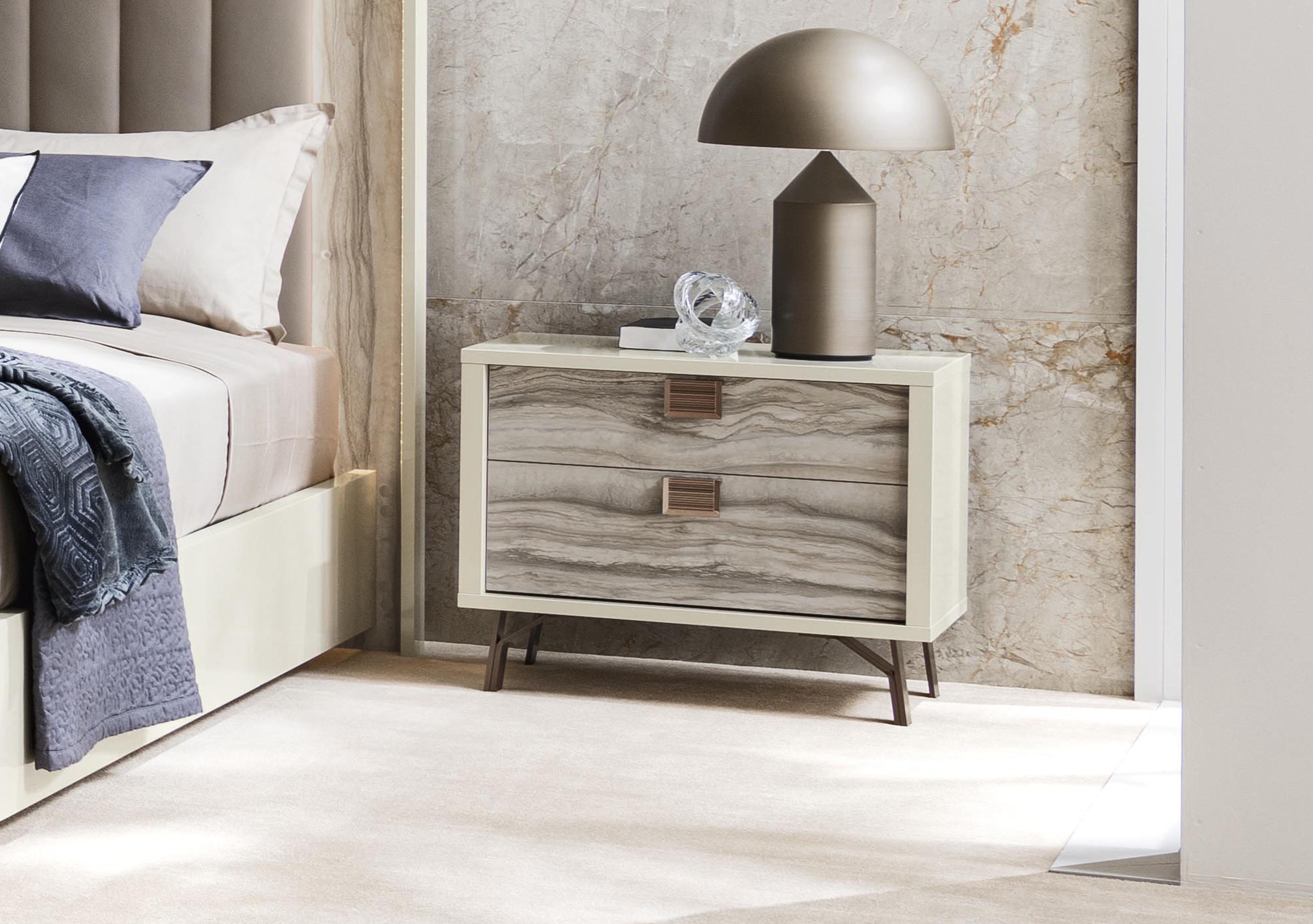 Franco 2 Drawer Bedside Cabinet in  on Furniture Village