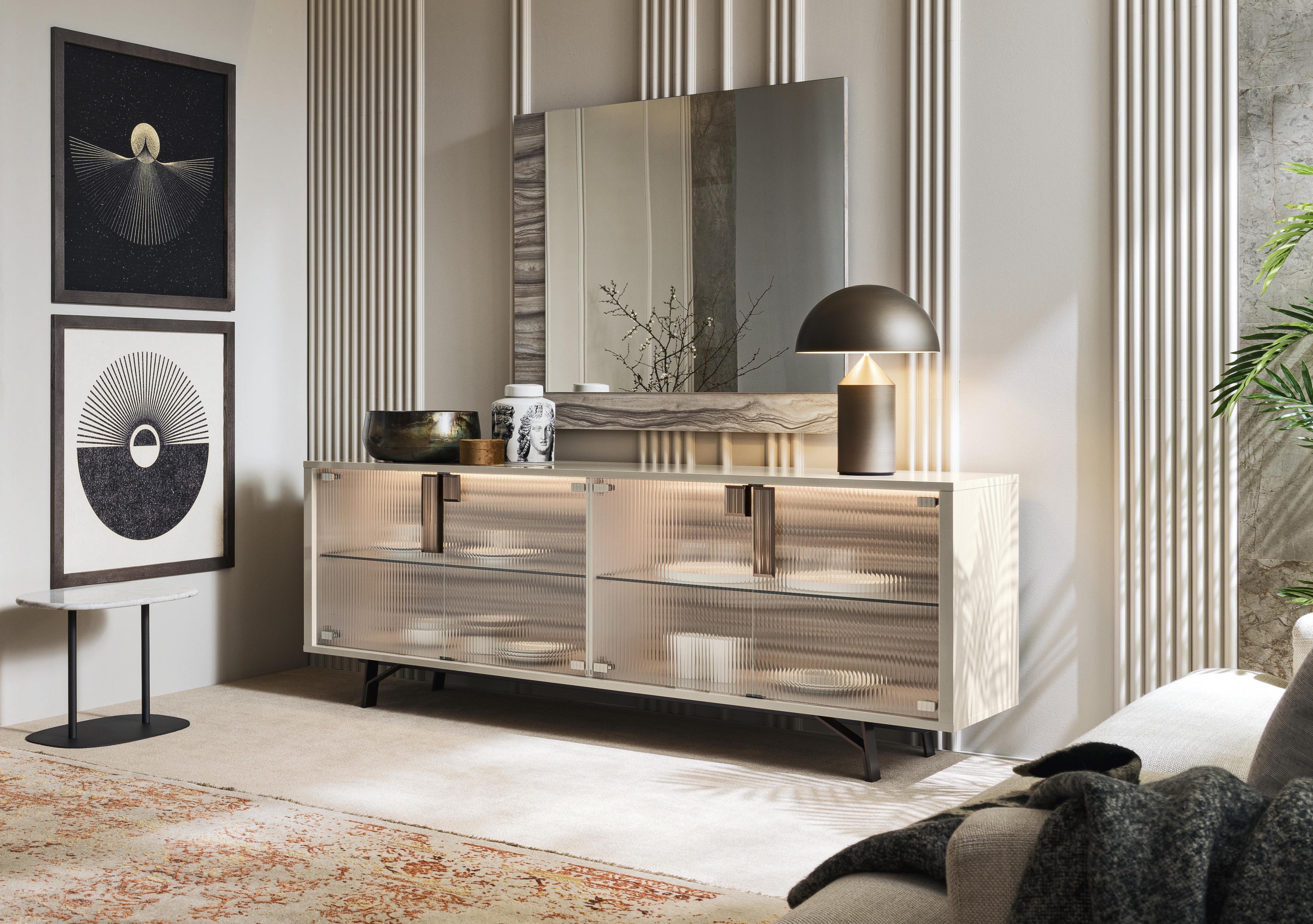 Franco 4 Door Sideboard with Glass Doors in  on Furniture Village