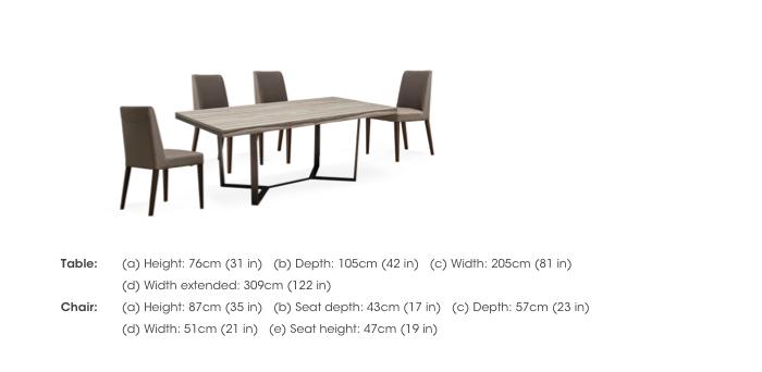 Franco Large Extending Dining Table and 4 Dining Chairs in  on Furniture Village