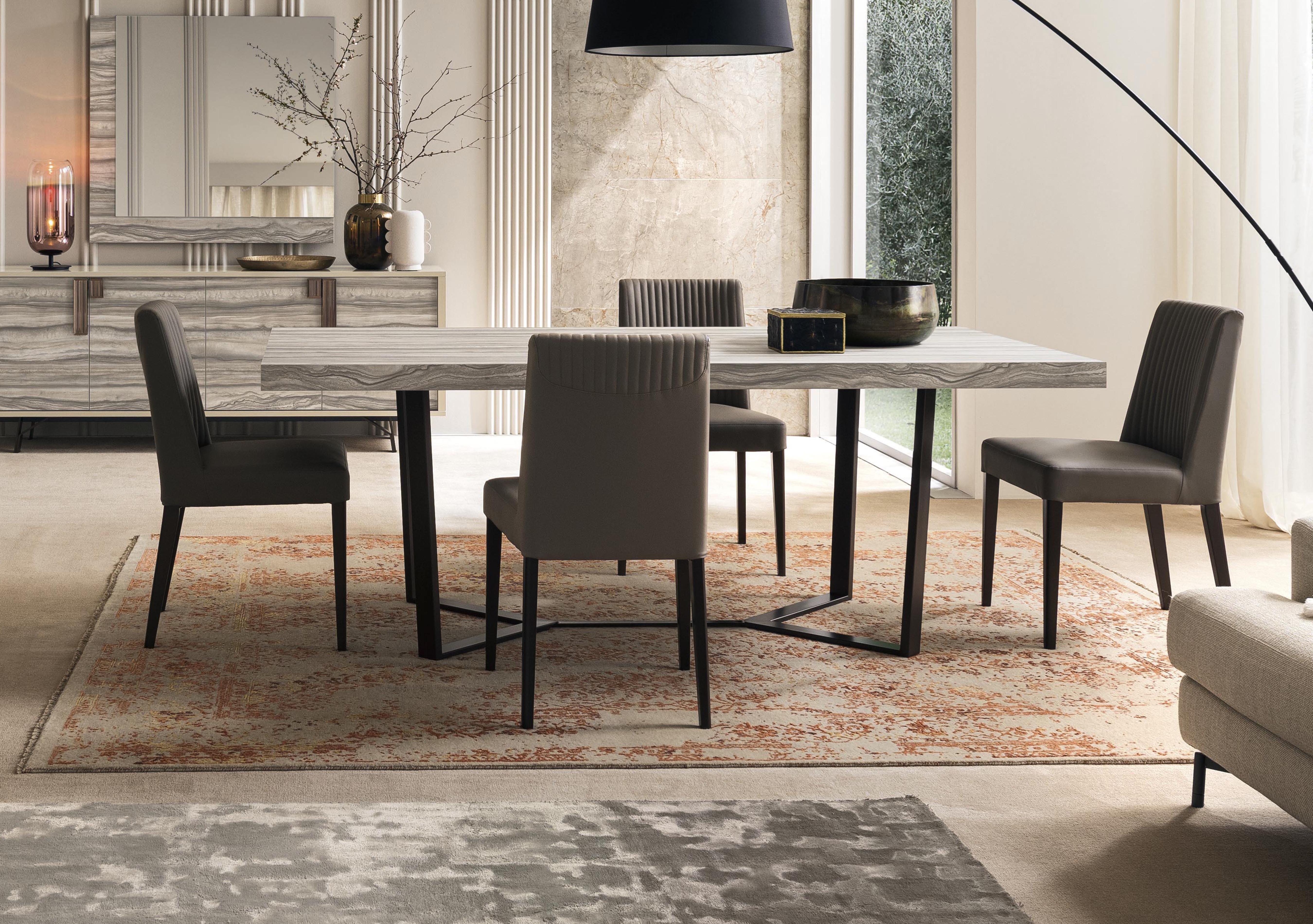 Franco Large Extending Dining Table and 4 Dining Chairs in  on Furniture Village