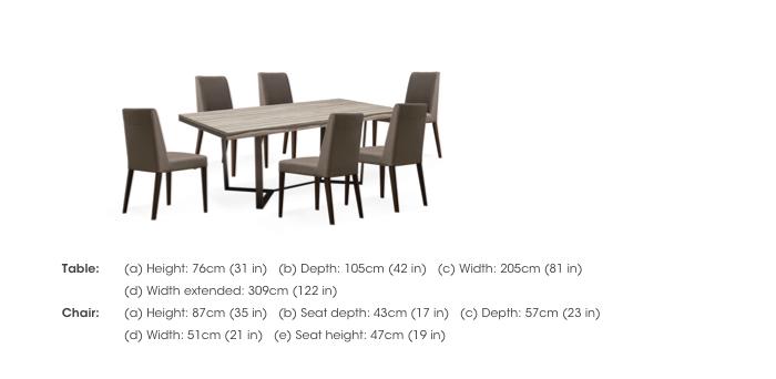 Franco Large Extending Dining Table and 6 Dining Chairs in  on Furniture Village