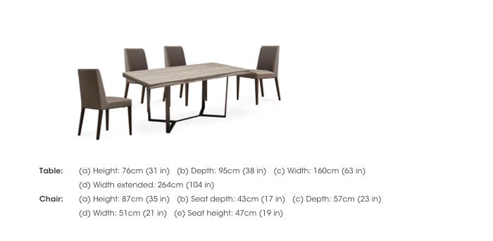 Franco Small Extending Dining Table and 4 Dining Chairs in  on Furniture Village