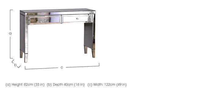 Francesca 2 Drawer Dressing Table in  on Furniture Village
