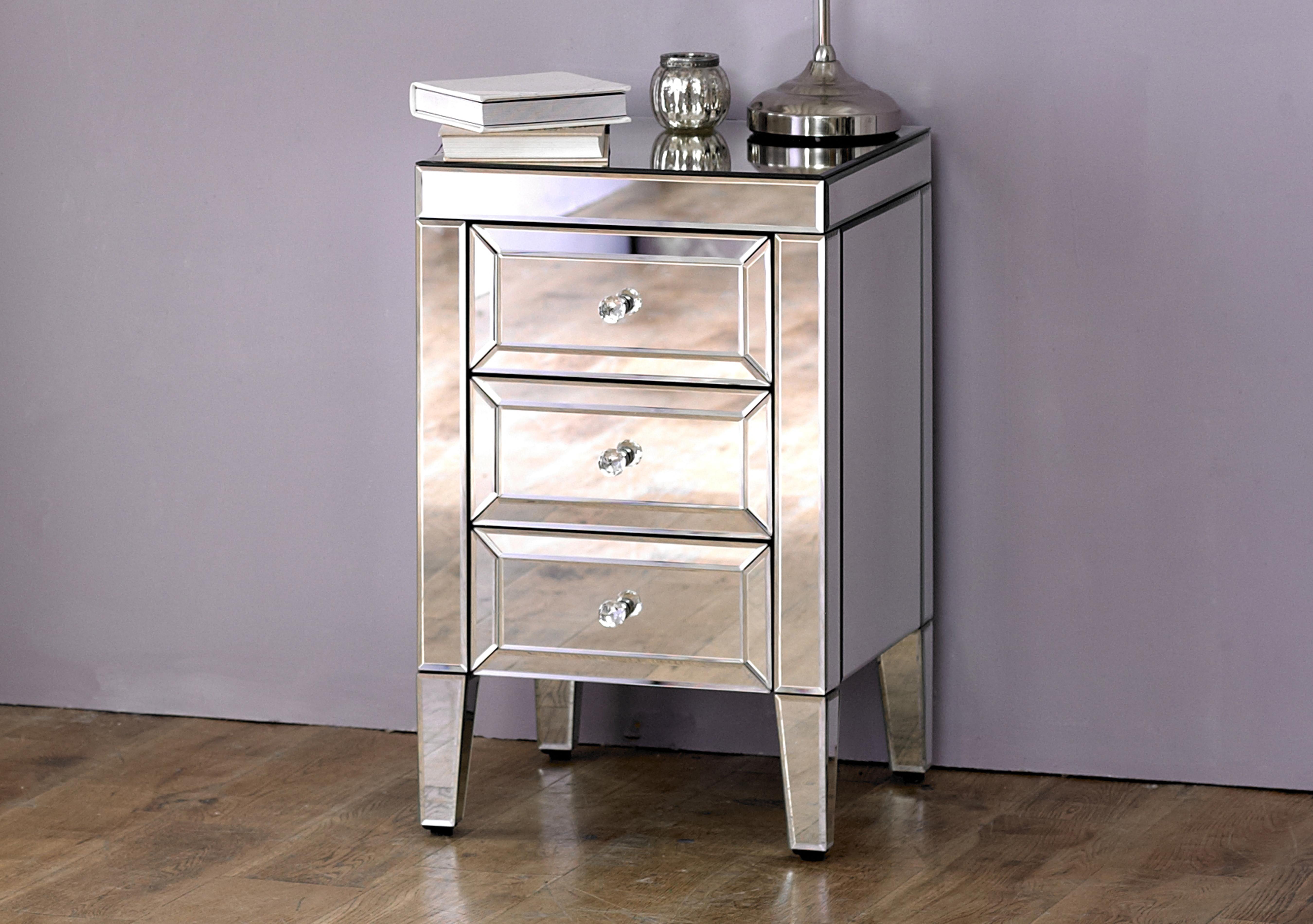 Francesca 3 Drawer Bedside Cabinet in  on Furniture Village