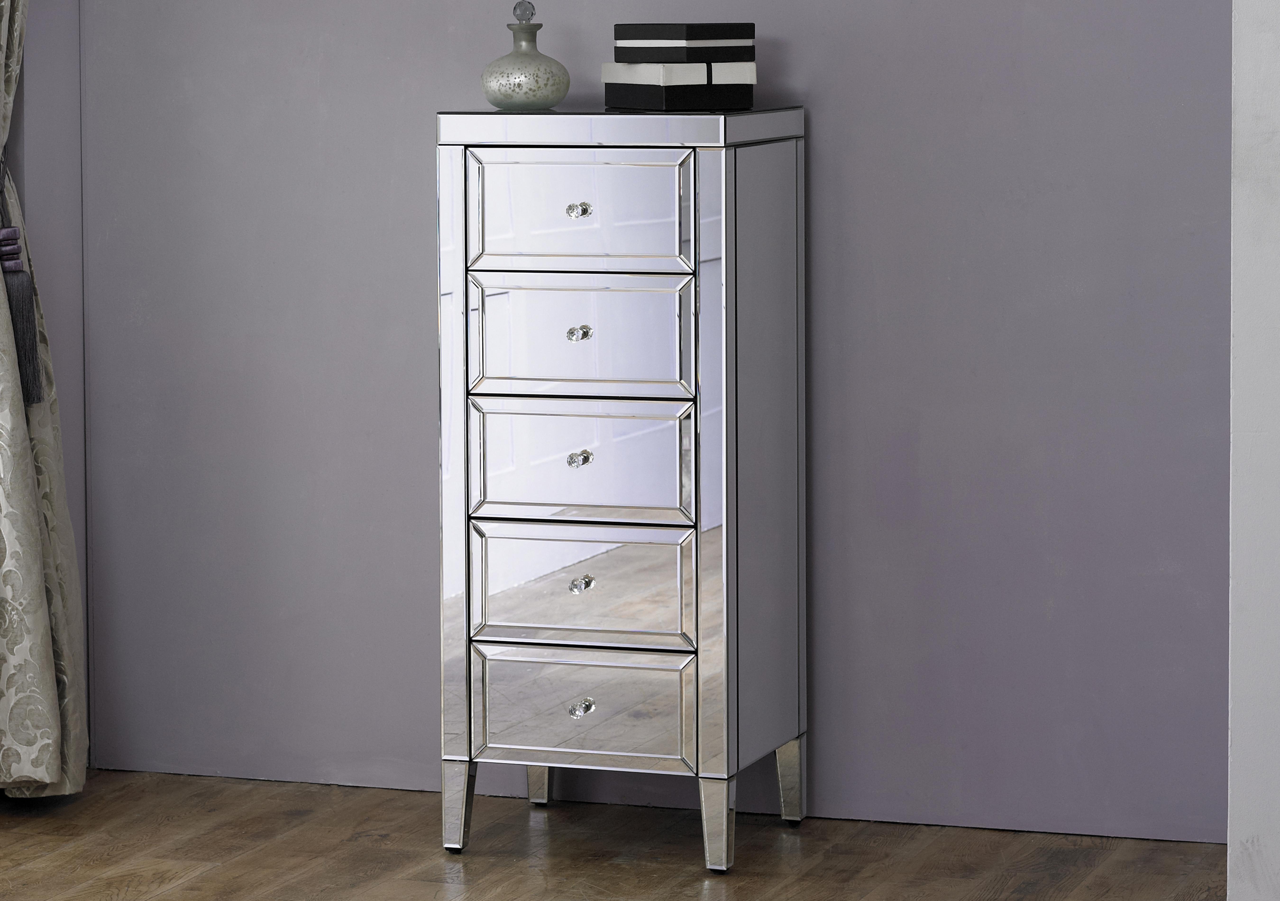 Francesca 5 Drawer Narrow Chest in  on Furniture Village