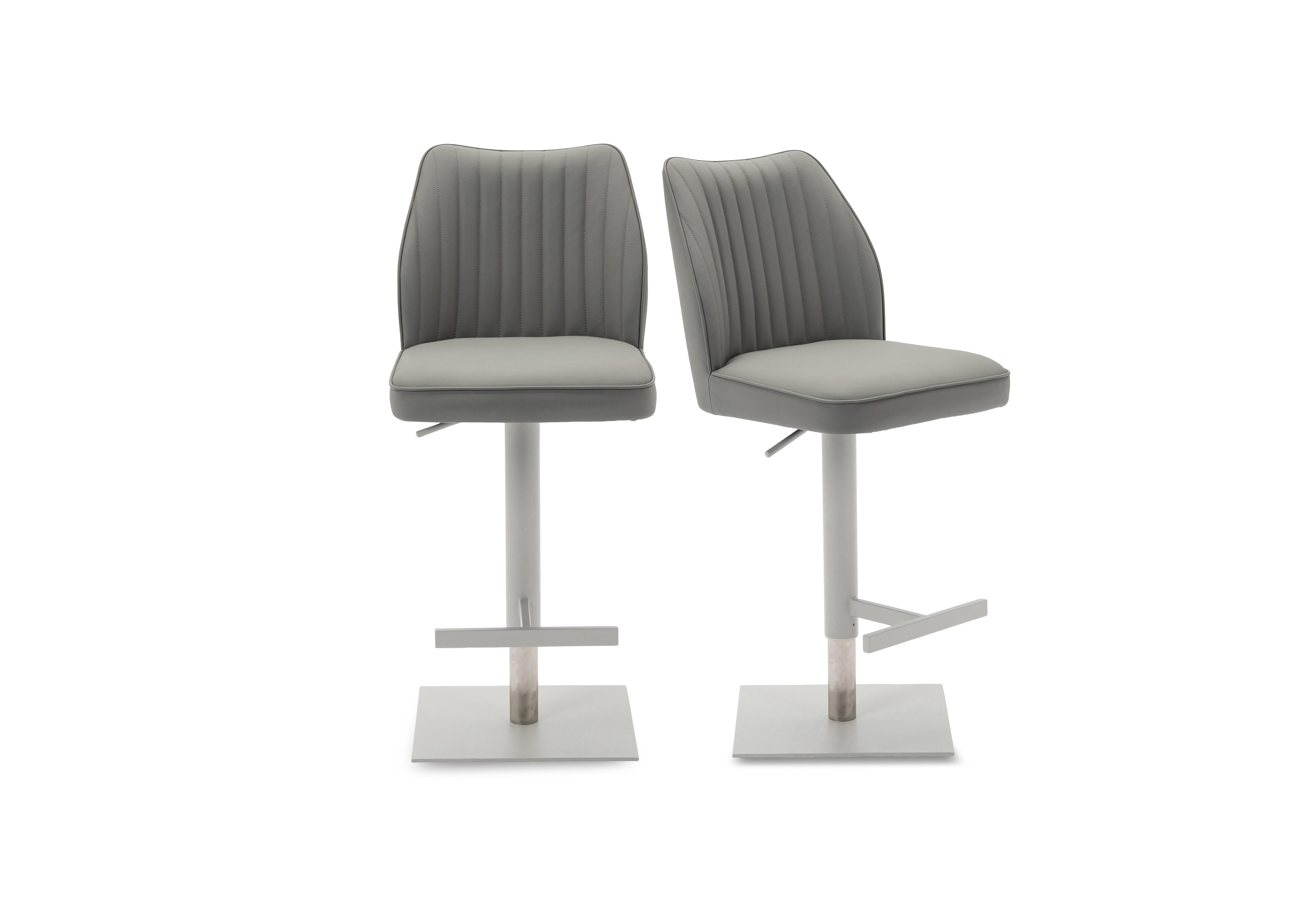 Fumo Pair of Faux Leather Swivel Bar Stools in  on Furniture Village