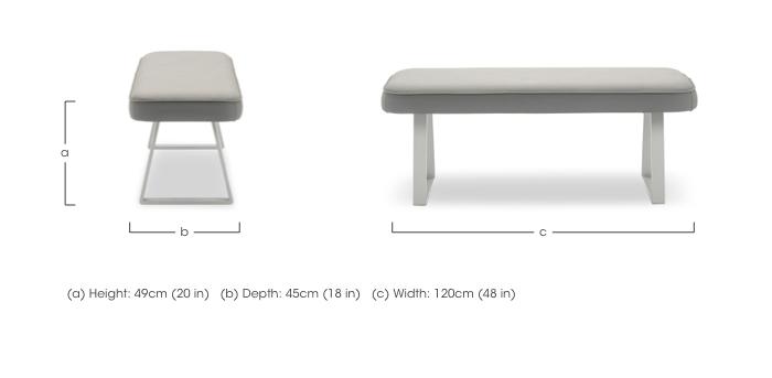 Fumo Dining Bench in  on Furniture Village