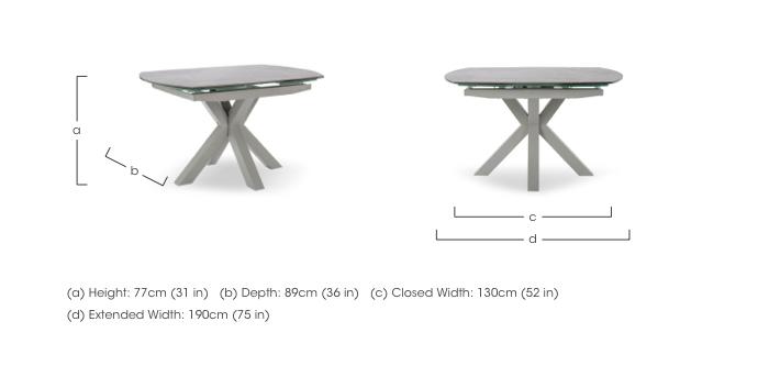 Fumo Swivel Extending Dining Table in  on Furniture Village