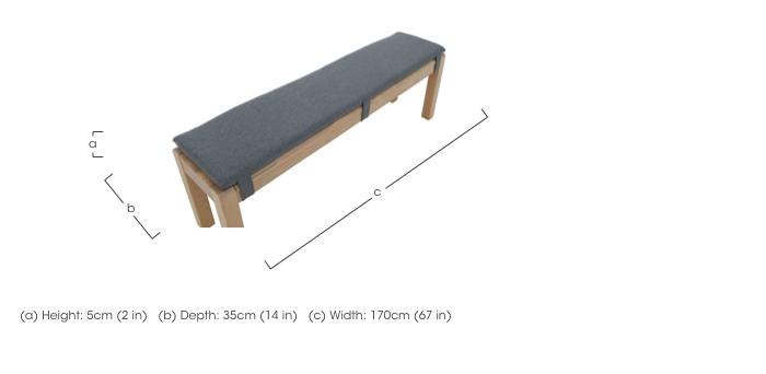 Fusion Bench Pad in  on Furniture Village