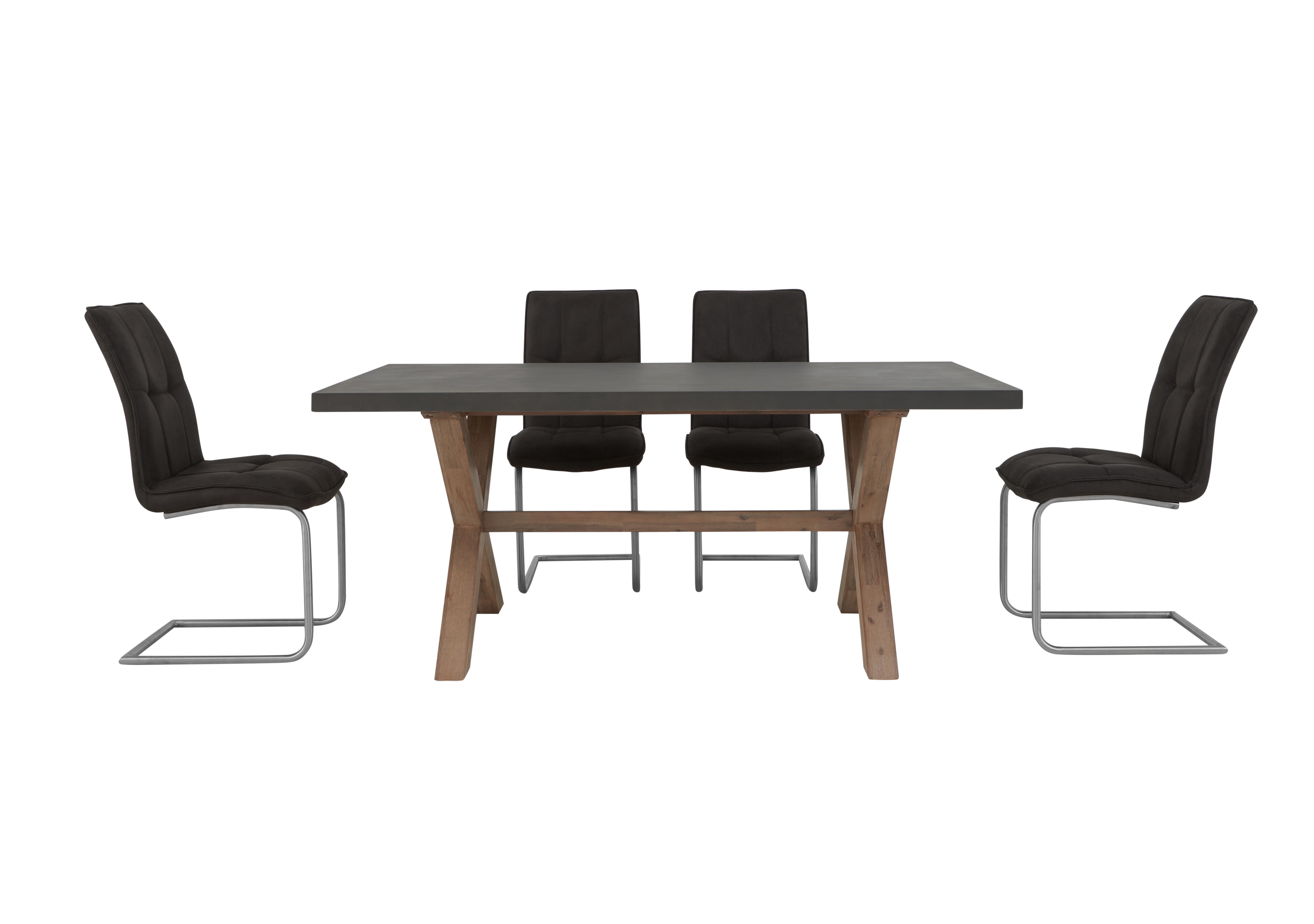 Fusion Large Table and 4 Chairs Dining Set in  on Furniture Village