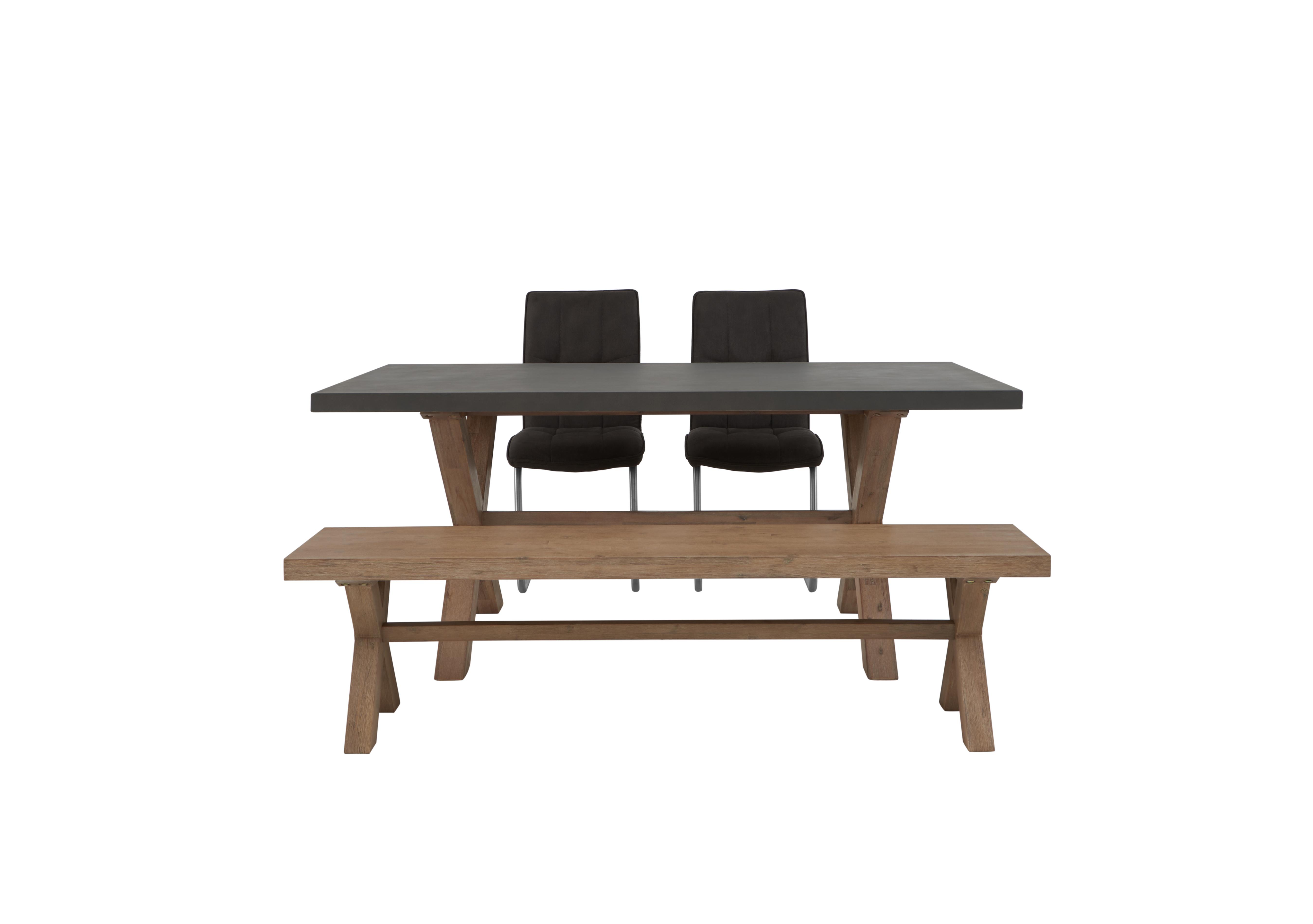 Fusion Large Table, 2 Chairs and Dining Bench Set in  on Furniture Village