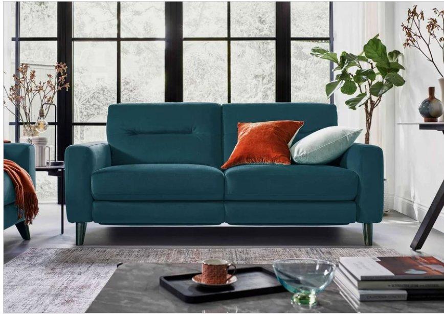 Jules 3 Seater Fabric Power Recliner Sofa in  on Furniture Village