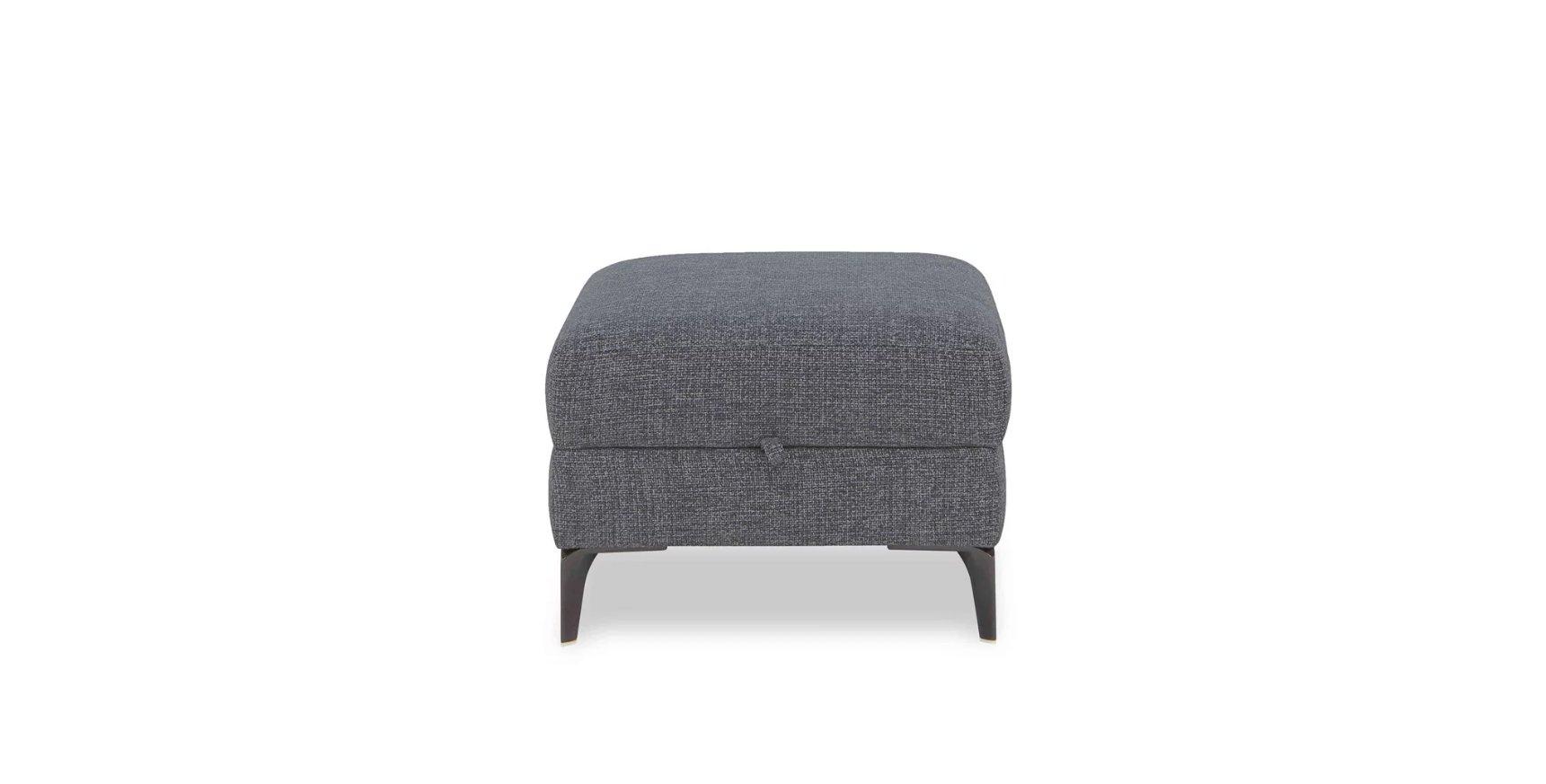 New York Fabric Storage Footstool in  on Furniture Village