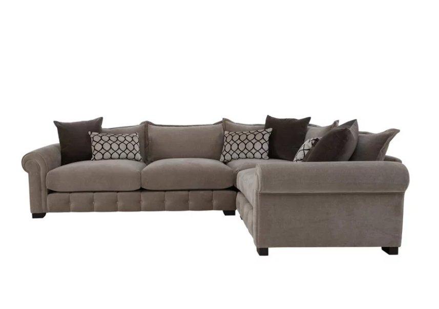 Sumptuous Medium Fabric Corner Sofa in  on Furniture Village