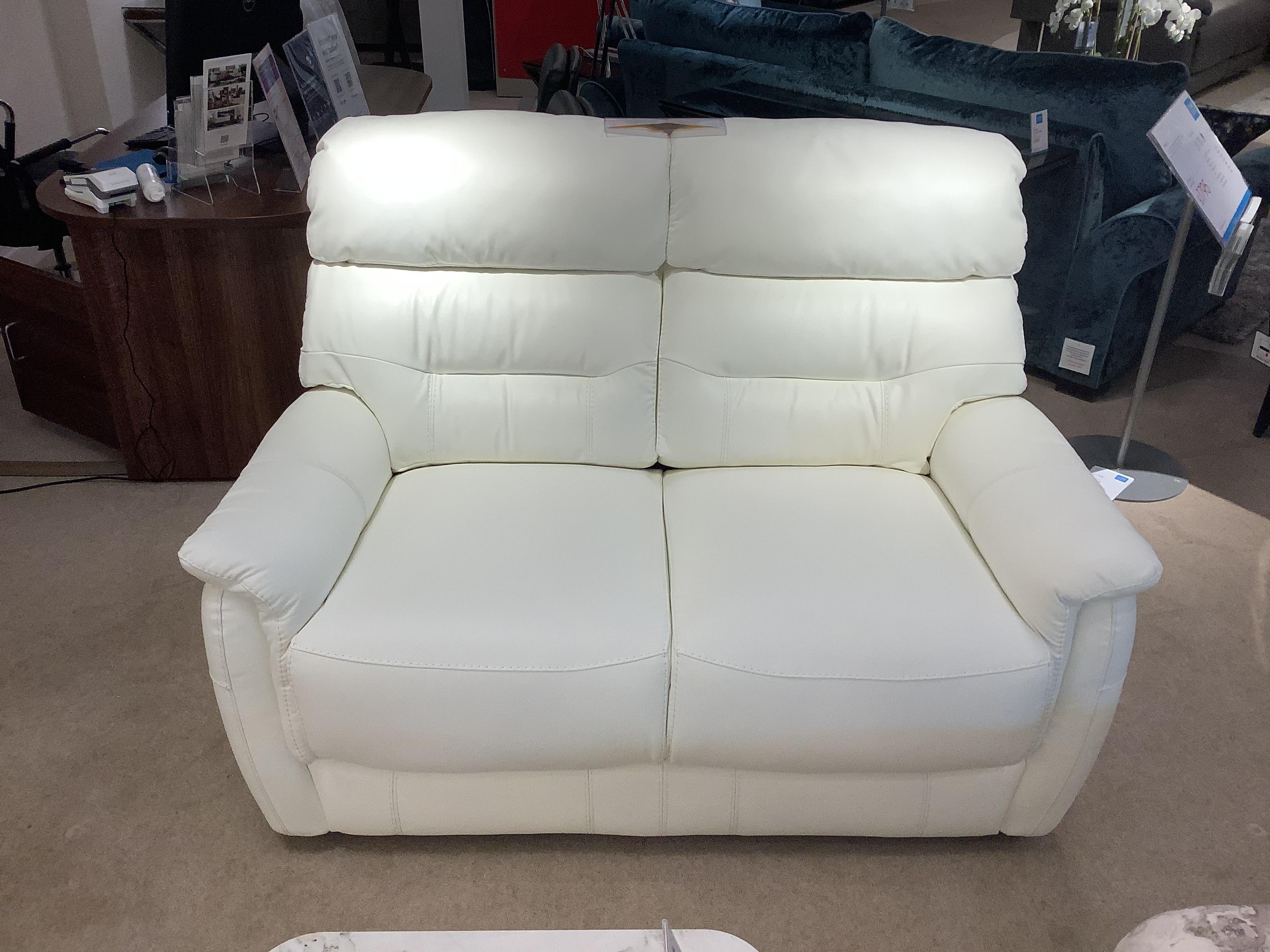 Chicago 2 seater leather sofa in  on Furniture Village