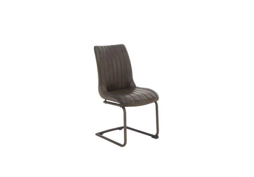 Dee Cantilever Leather Dining Chair in  on Furniture Village
