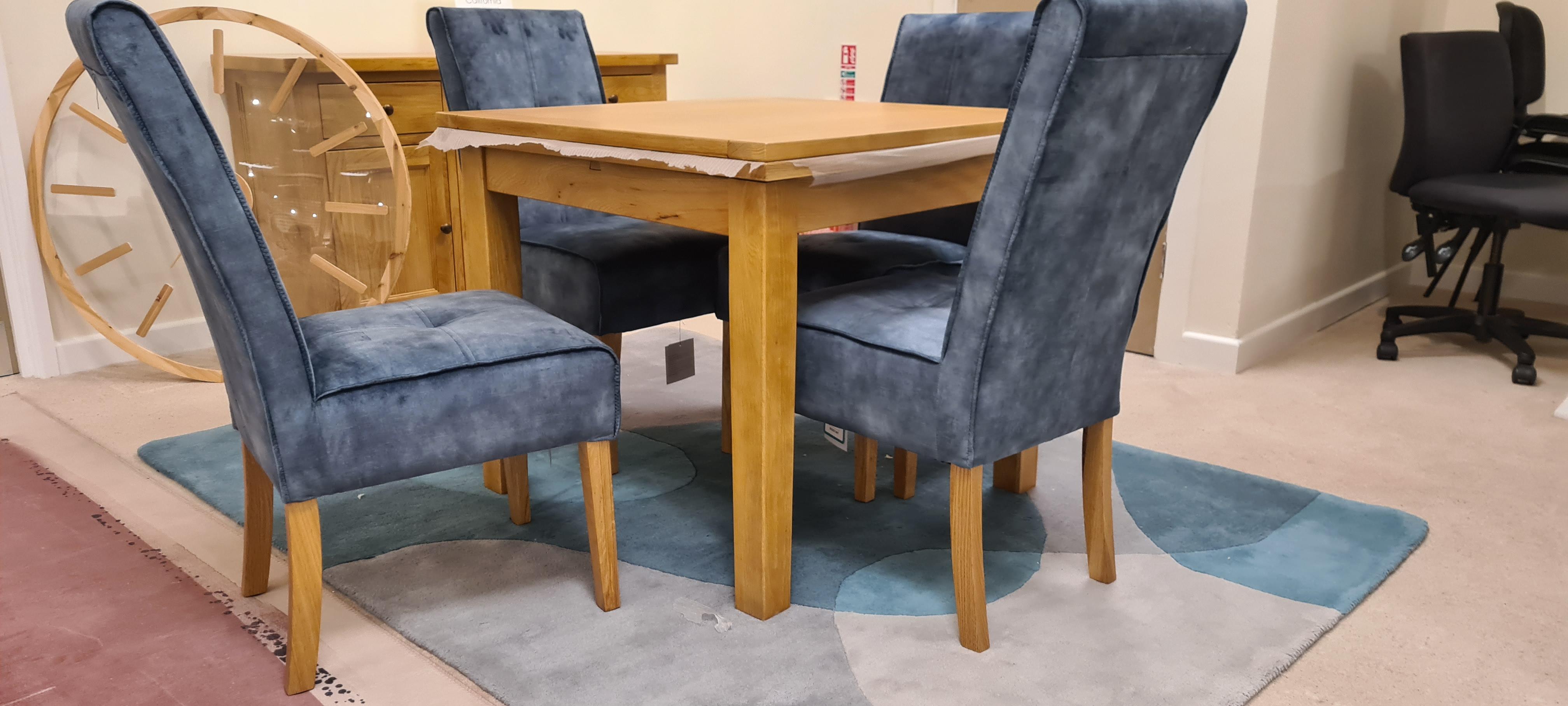 California flip top table and 4 chairs in  on Furniture Village