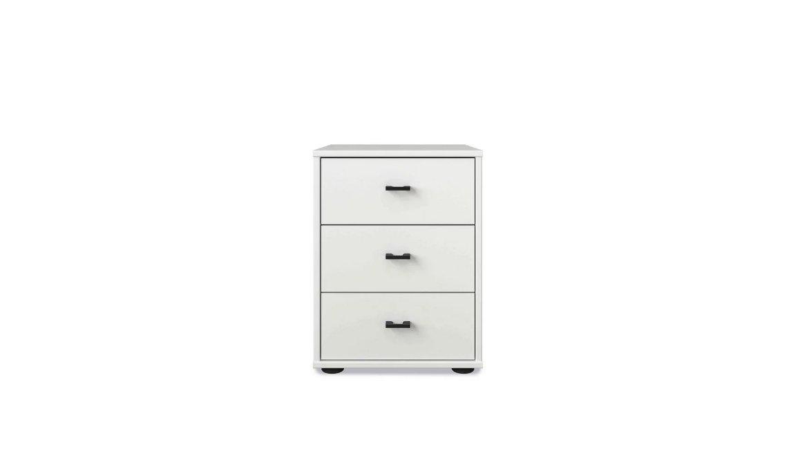 Dallas 40cm 3 Drawer Bedside Cabinet in  on Furniture Village