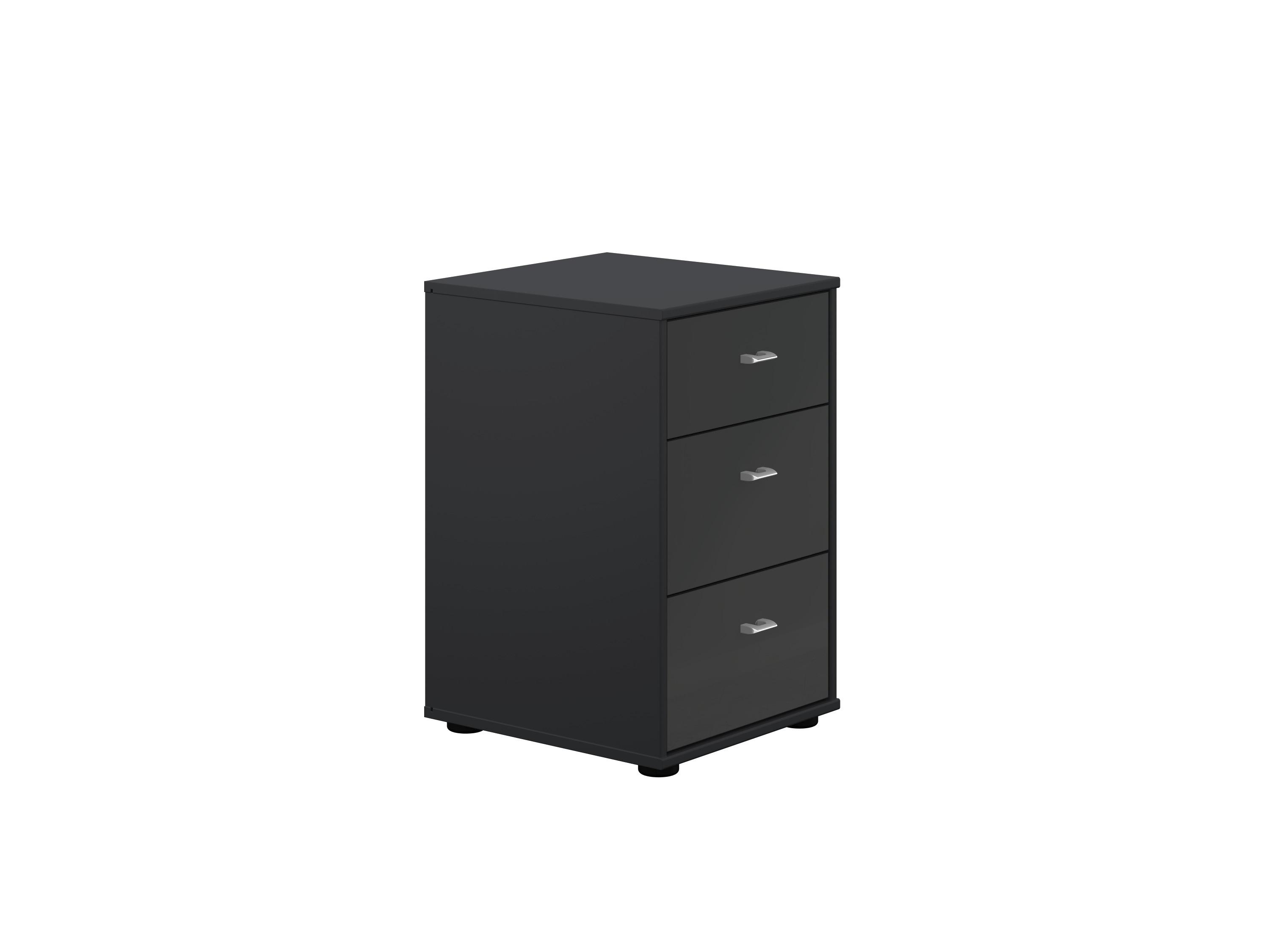 Pacifica 2 40cm 3 Drawer Bedside Table in  on Furniture Village