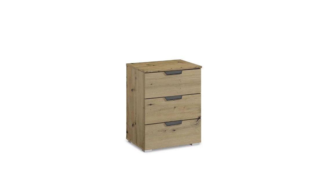 Leon 3 Drawer Bedside Cabinet in  on Furniture Village