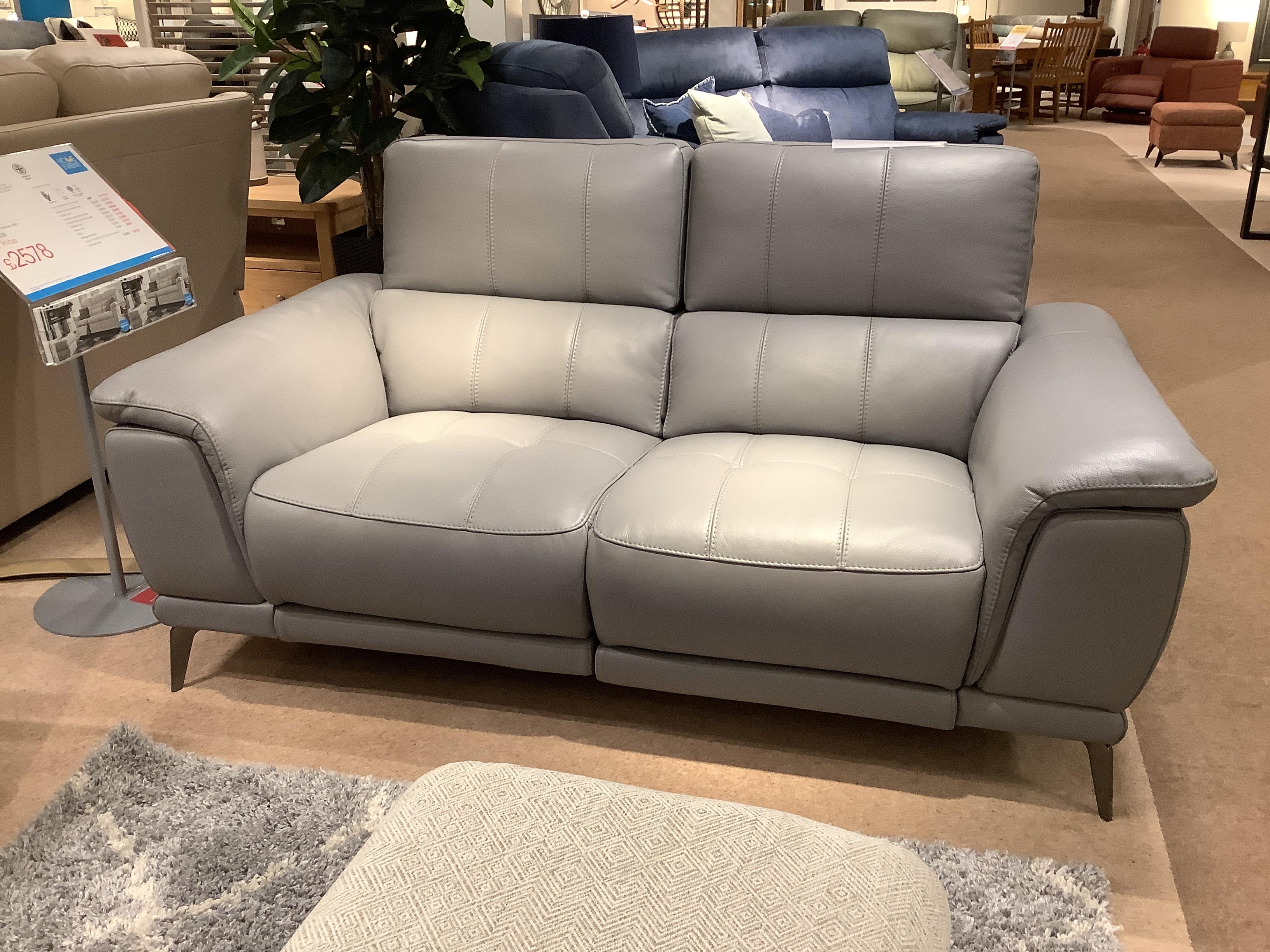 Leece Power 2 Seater Sofa W/ Power Headrests in  on Furniture Village