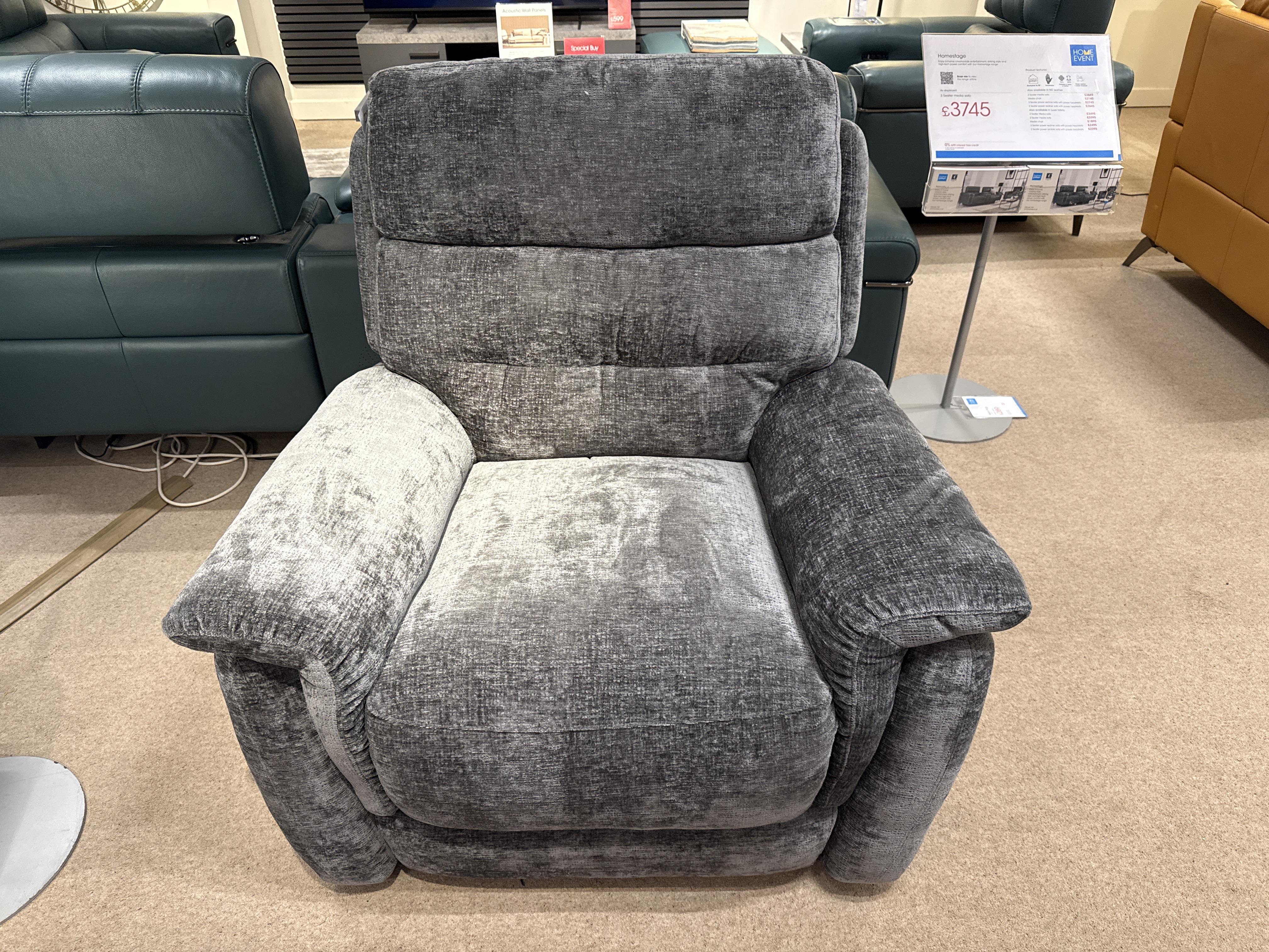 Springer power recliner arm chair in  on Furniture Village