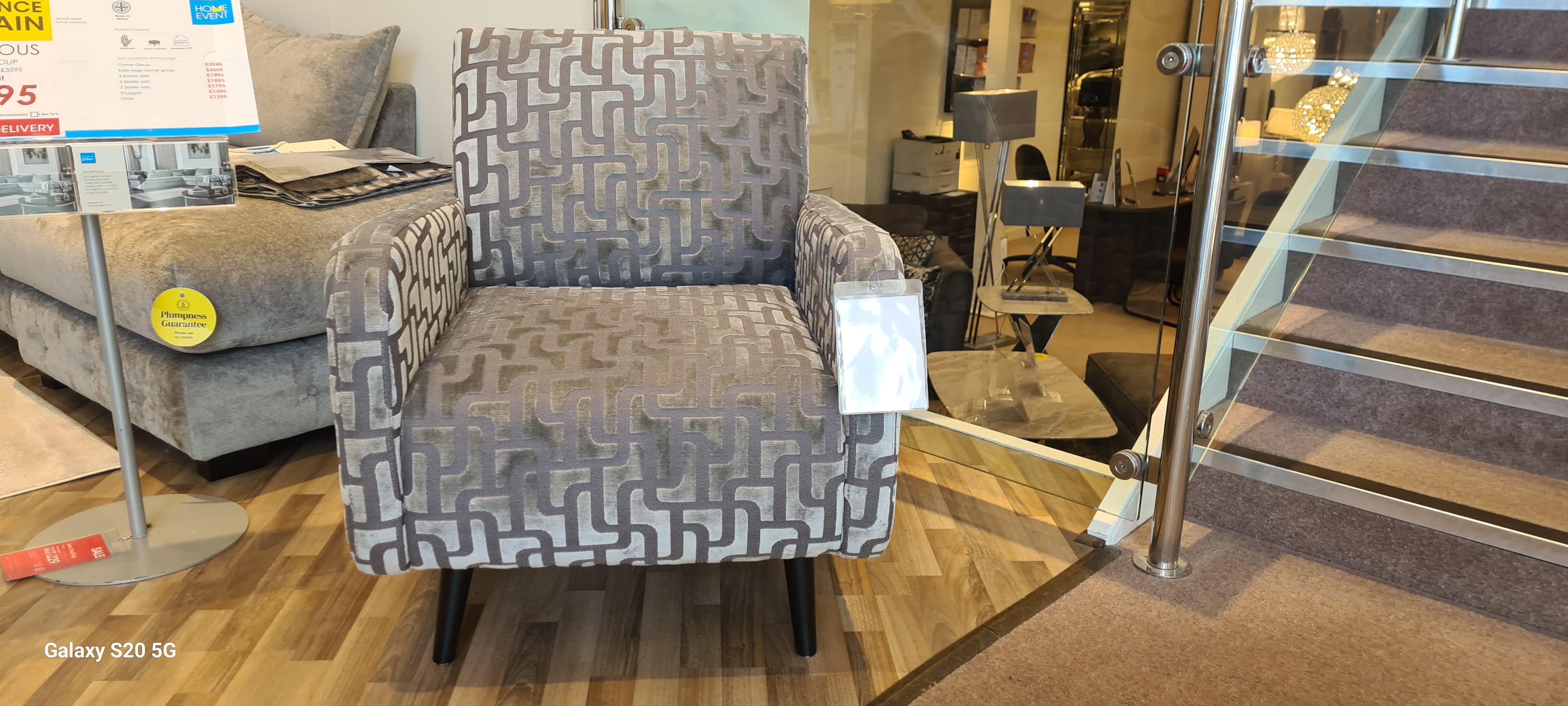 Sumptuous accent chair in  on Furniture Village