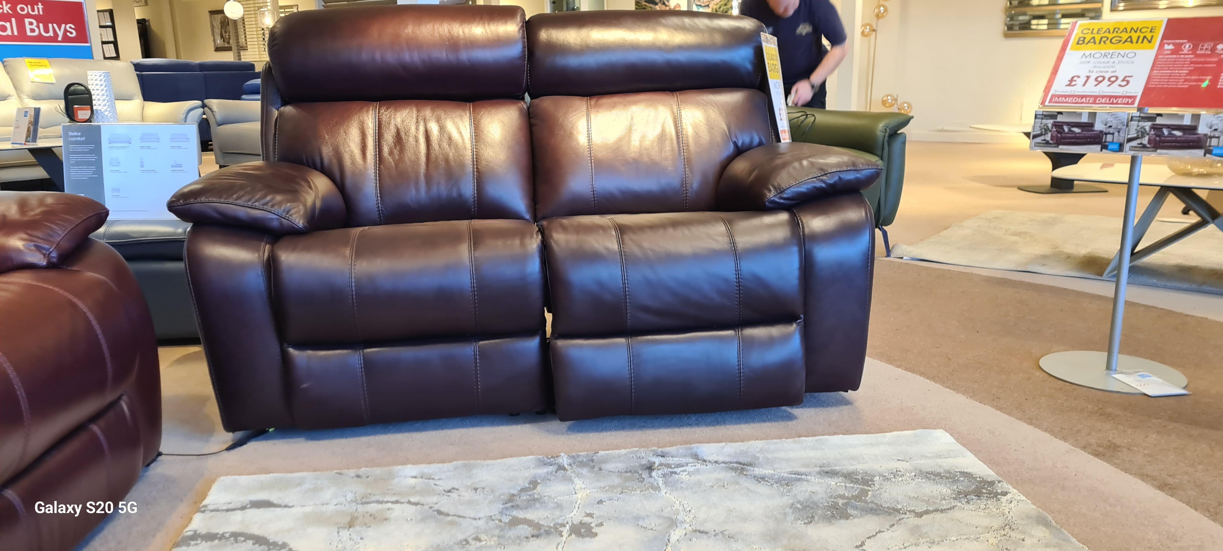 Moreno 2 seater power recliner in  on Furniture Village