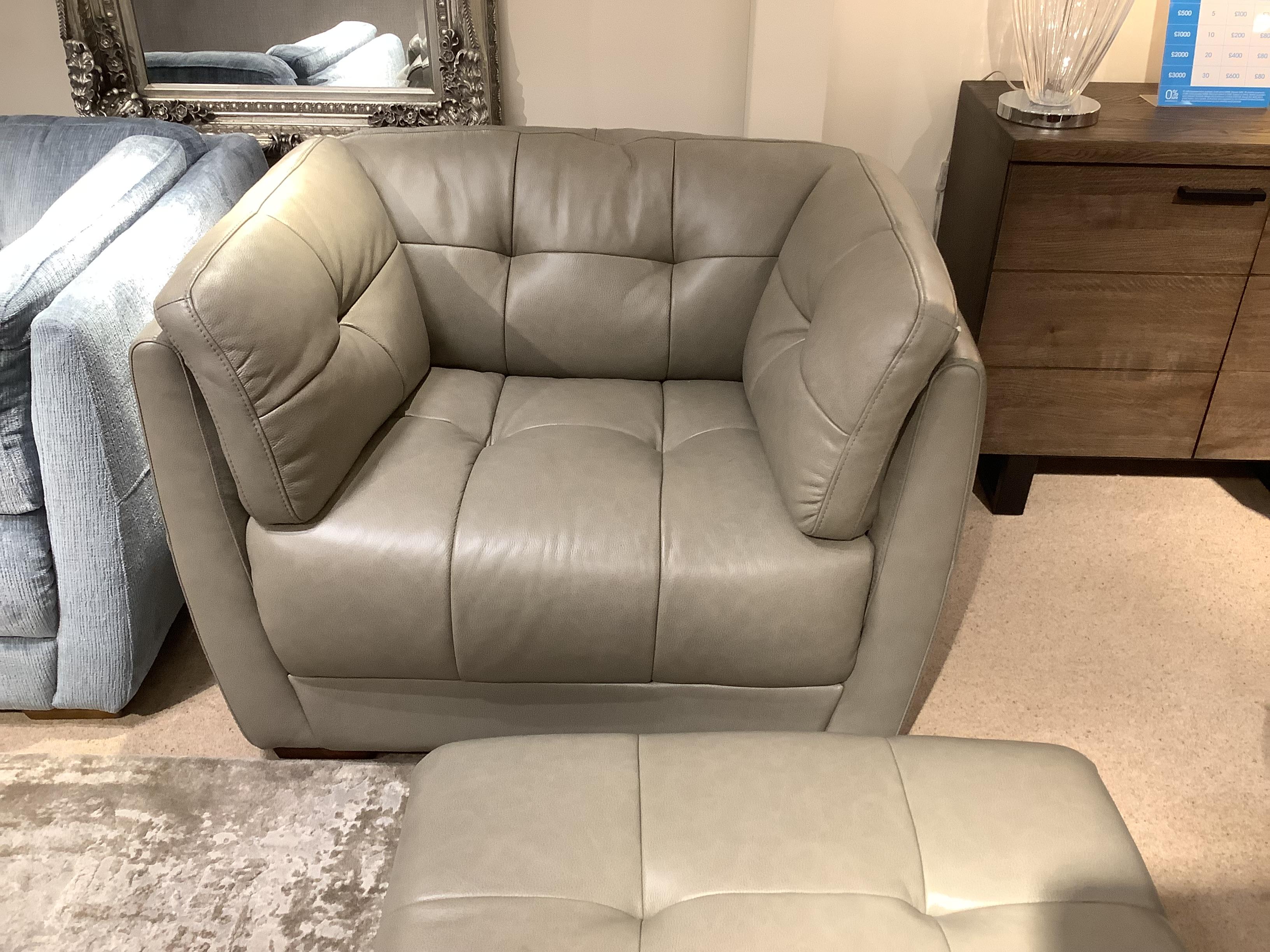 Cartier snuggler and footstool in  on Furniture Village