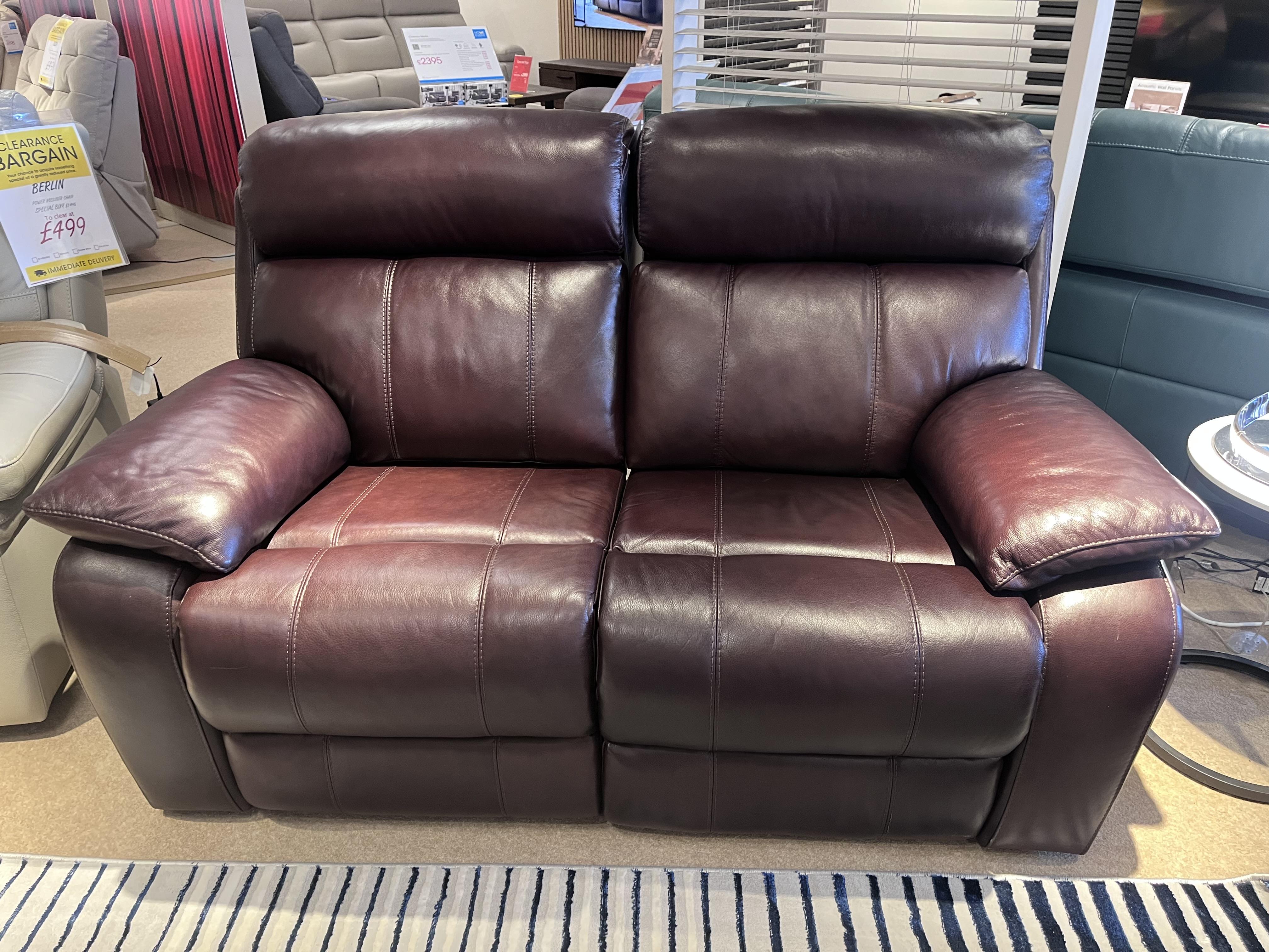 Moreno 2 seater power recliner in  on Furniture Village