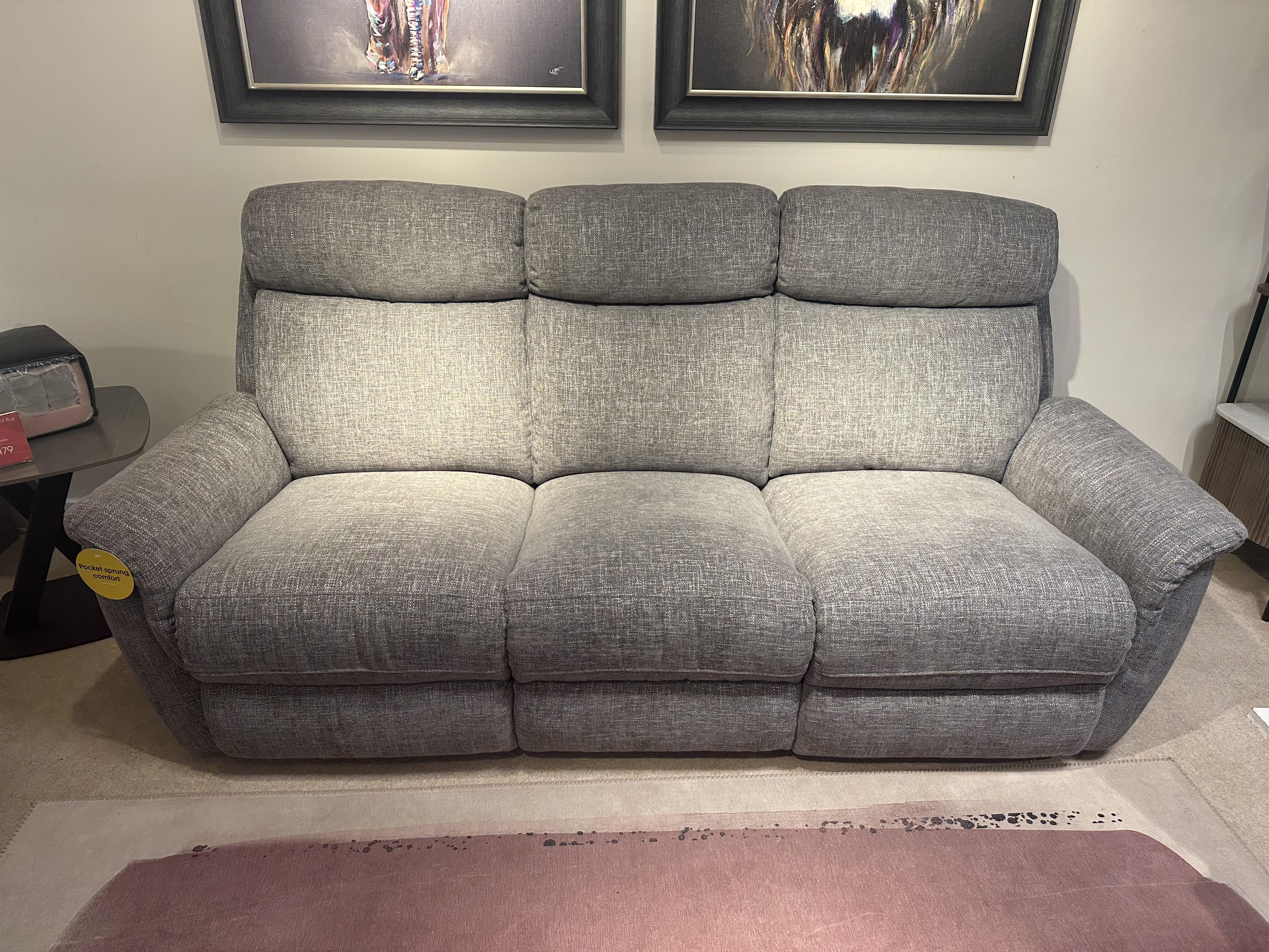 Orlando 3 Seater and Power Chair with Power Headrest and Powet Lumber in  on Furniture Village