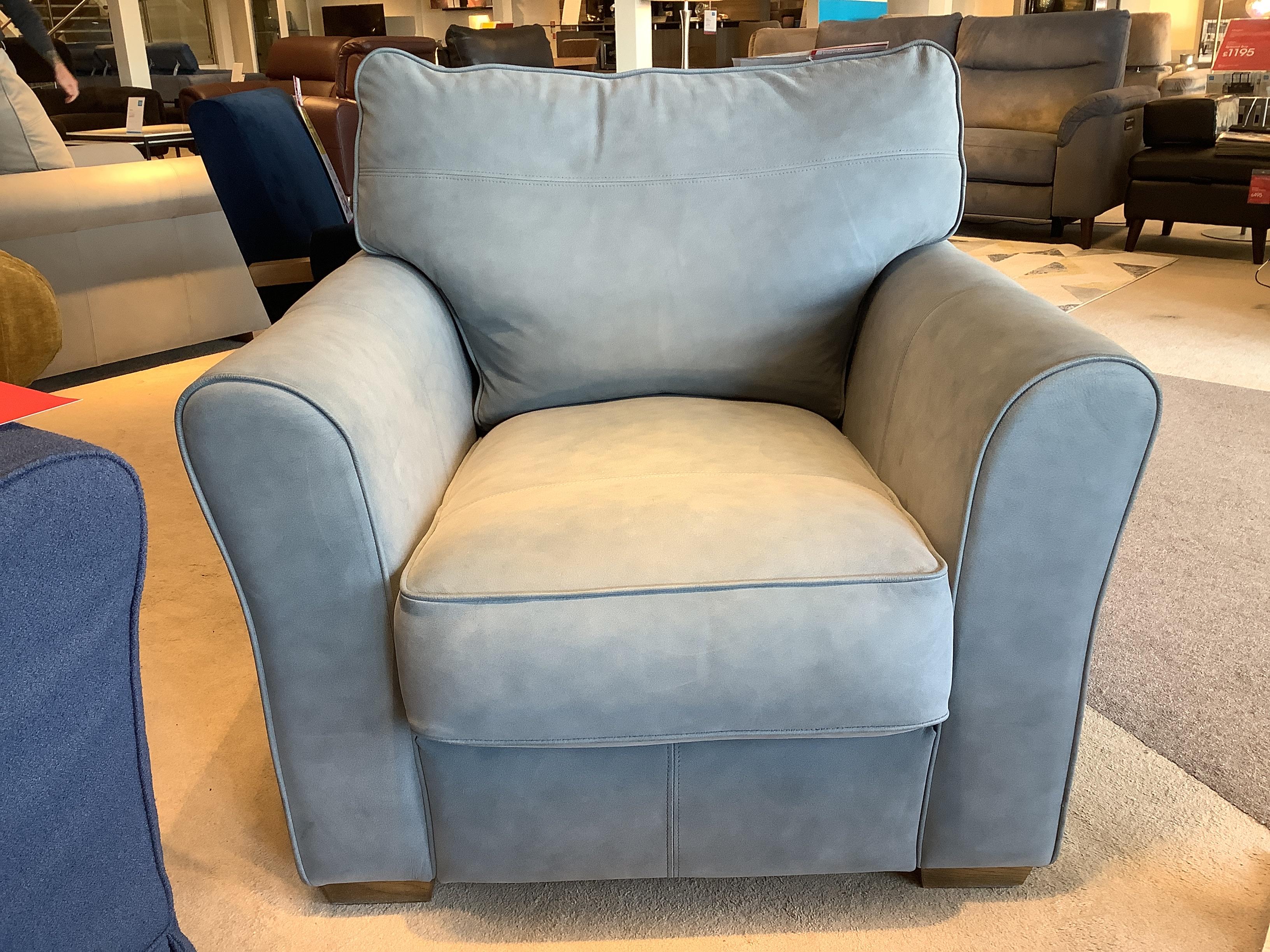 Collins & Hayes Heath Leather Chair in  on Furniture Village