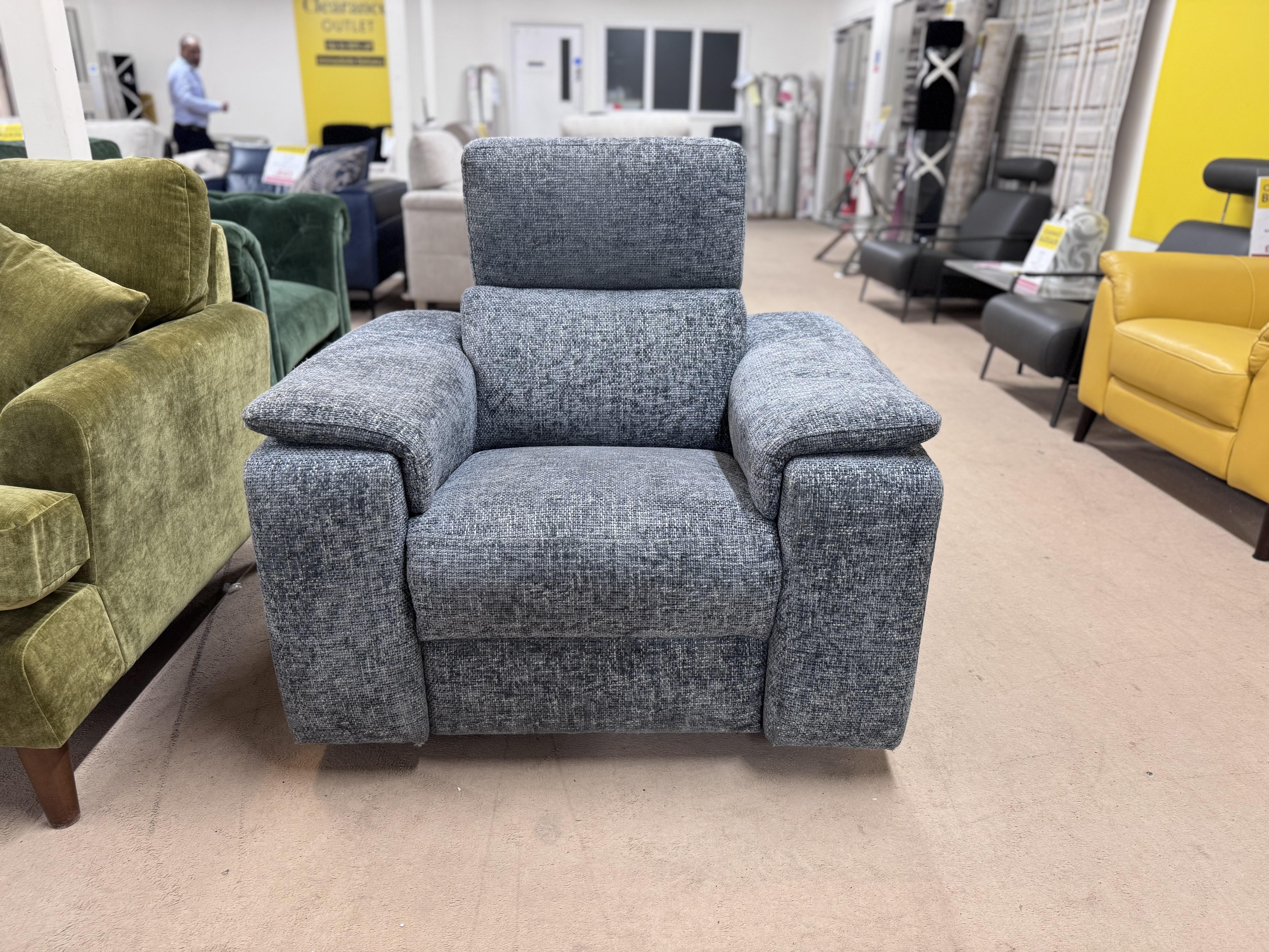 Davide Swivel Rocker Power Recliner Armchair in  on Furniture Village