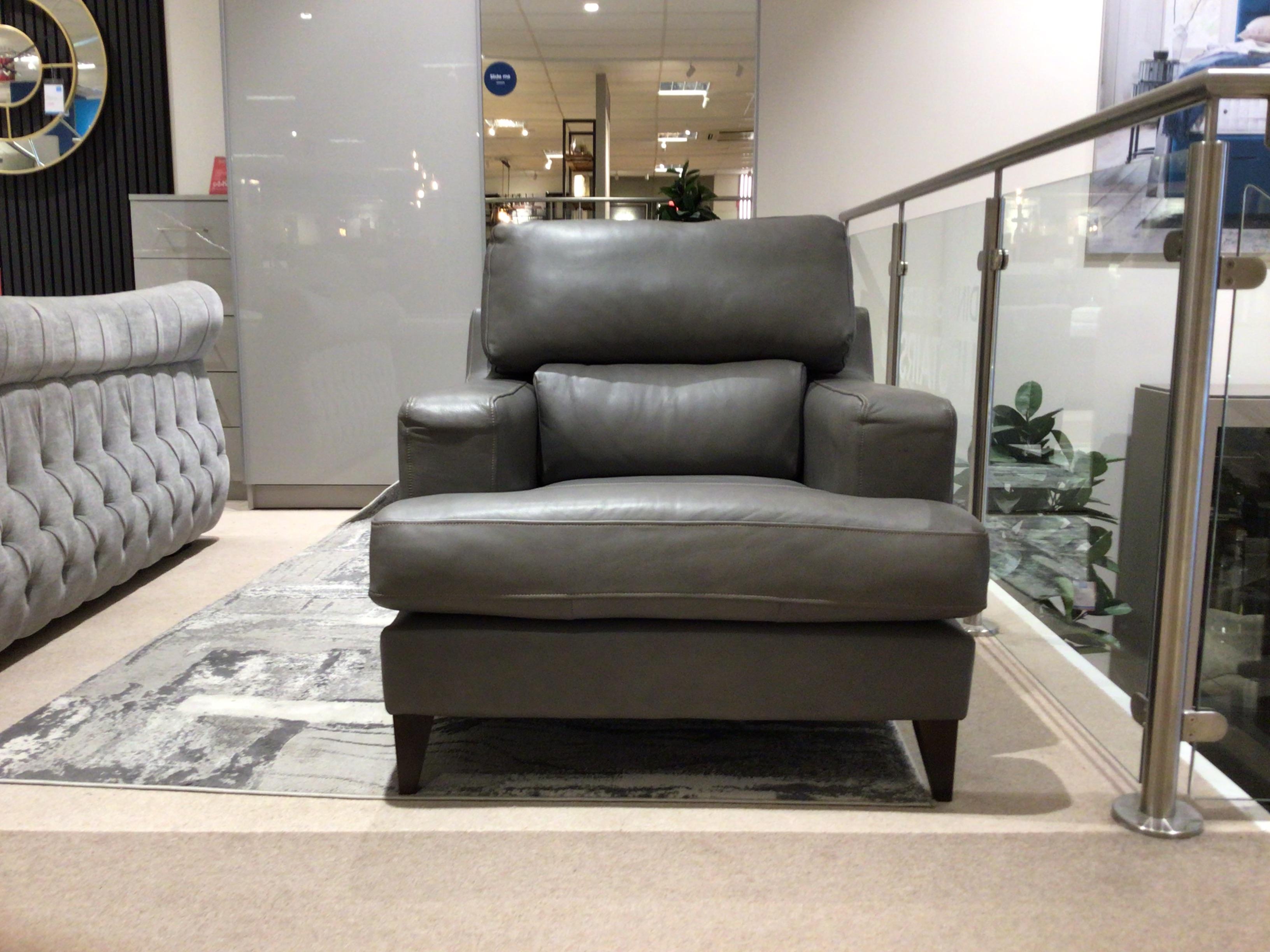 Romilly Leather Chair in  on Furniture Village