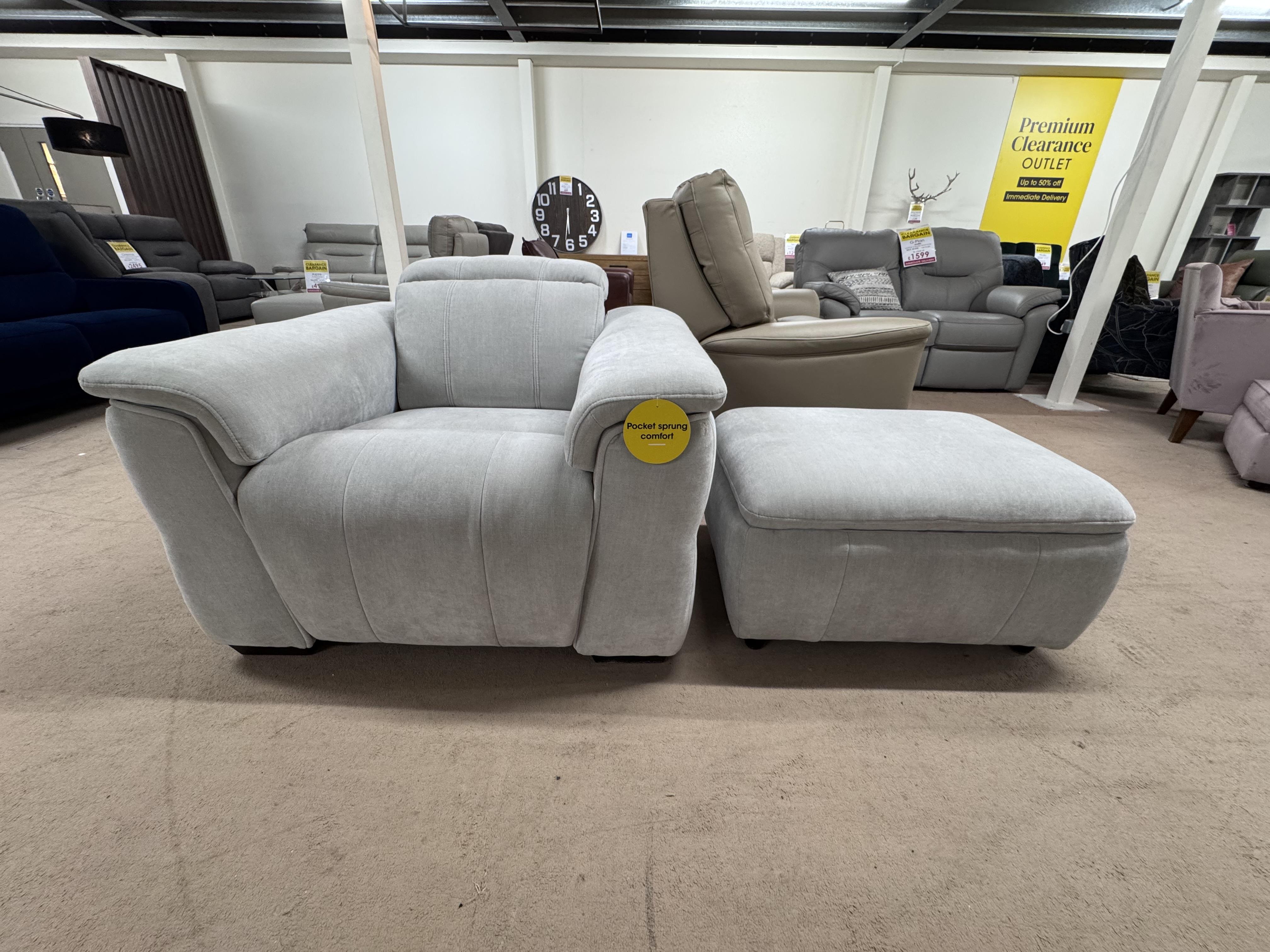 Inca Power Recliner with Power Headrest & Storage Headrest in  on Furniture Village