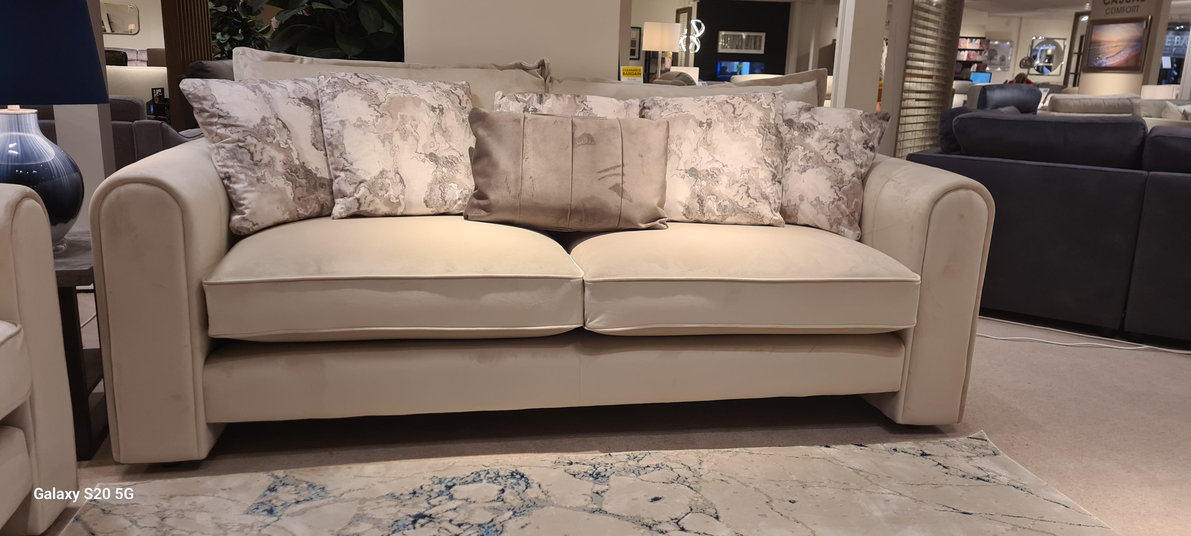 Helena 4 seater and 3 seater in  on Furniture Village