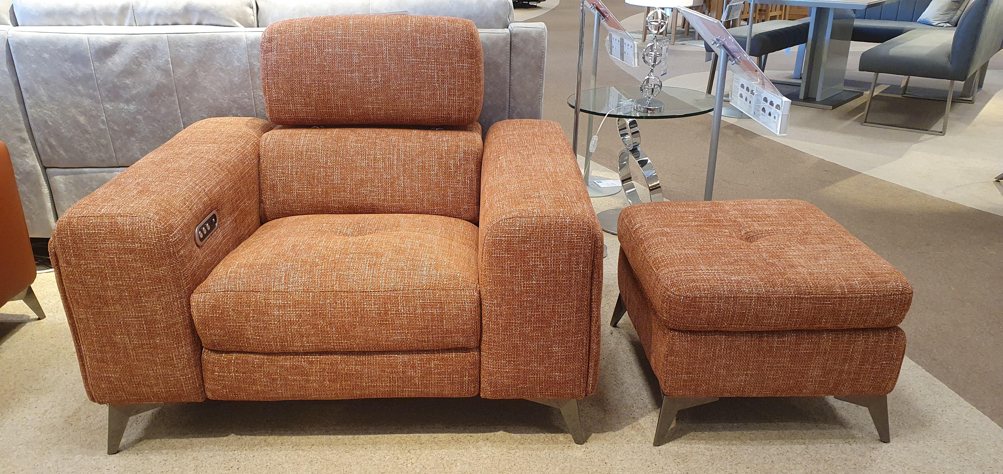 Action power chair & footstool in  on Furniture Village