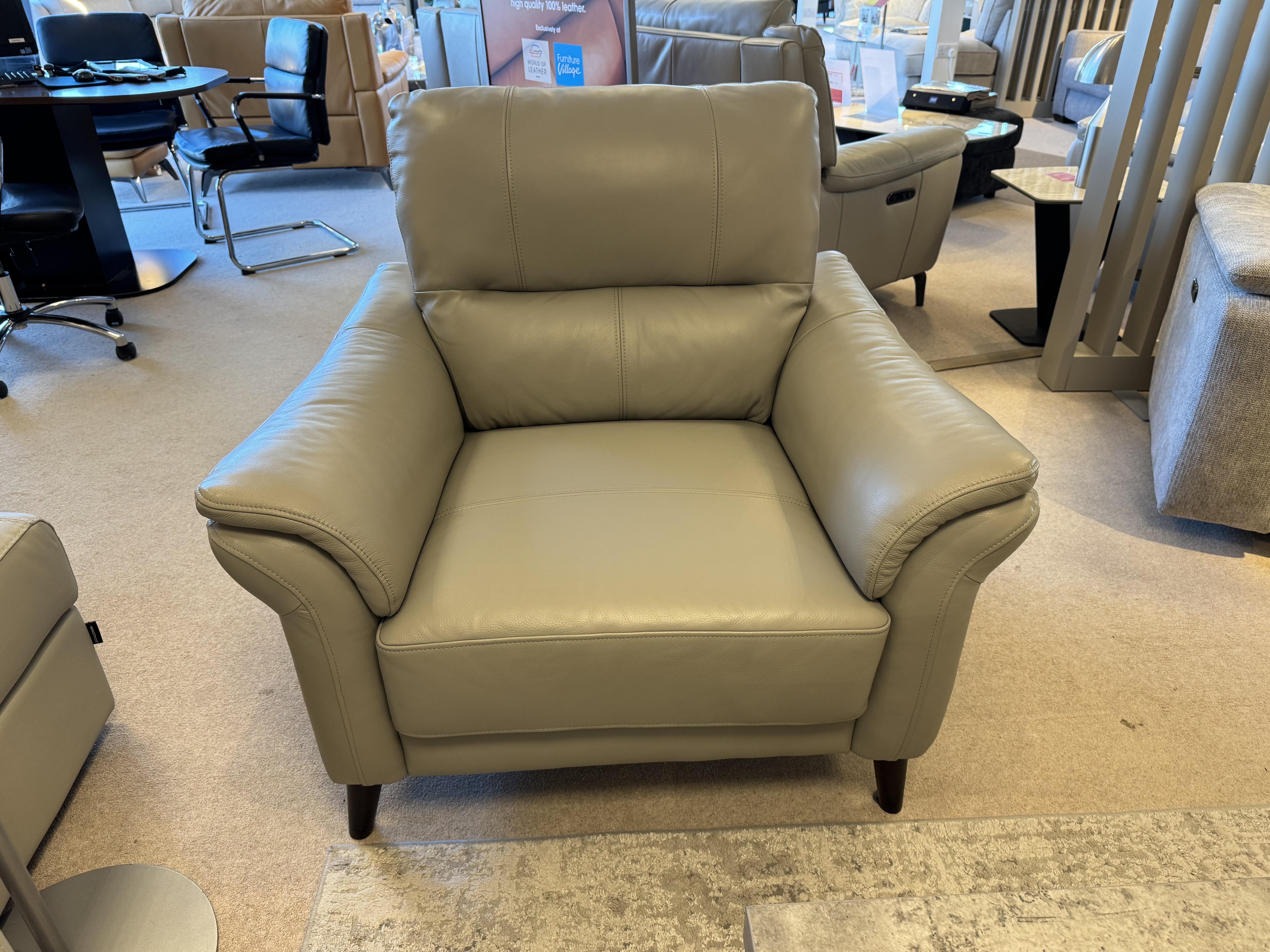 Winner Leather Armchair in  on Furniture Village
