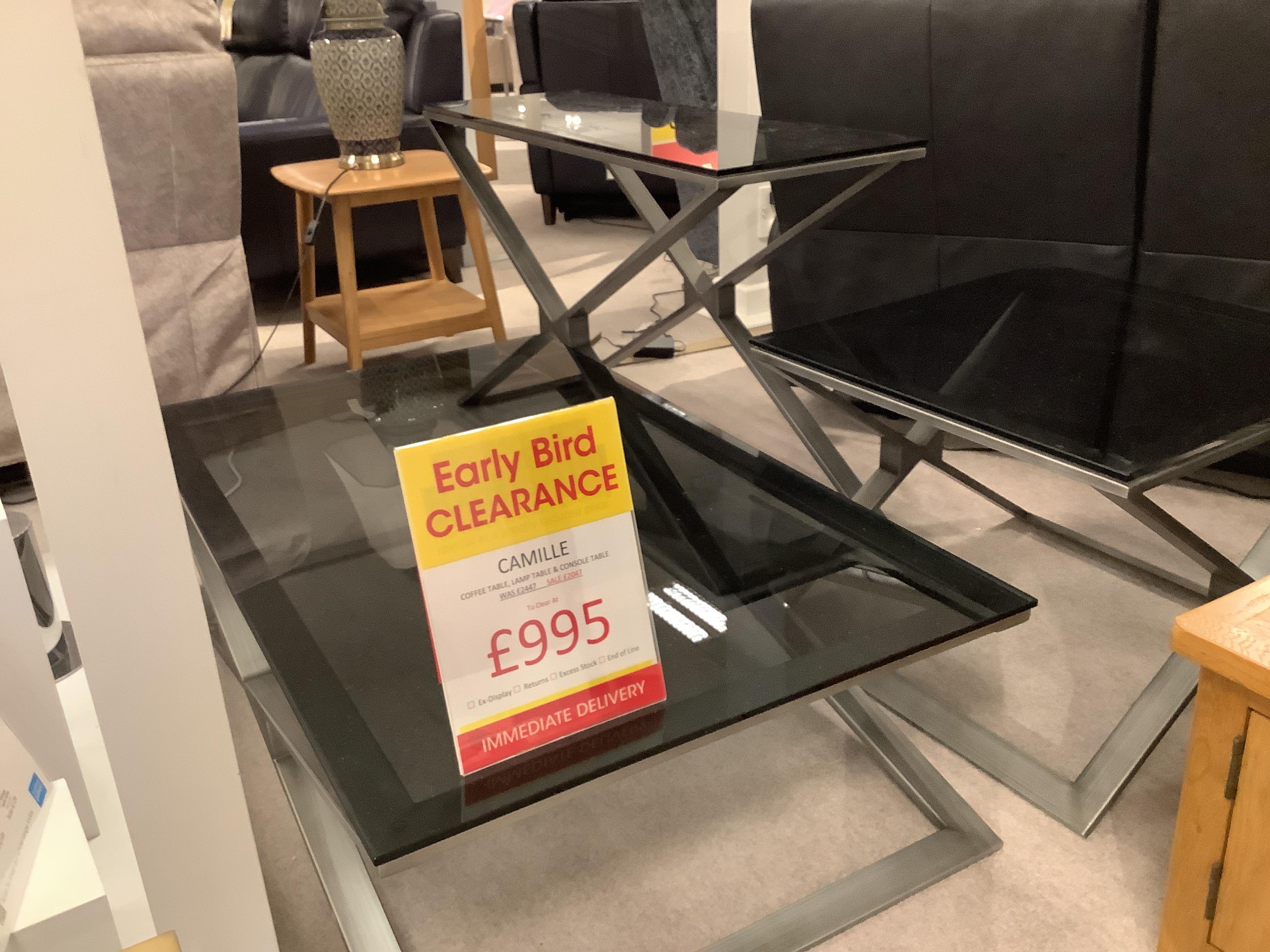 Camille Coffee,Lamp And Console Table in  on Furniture Village
