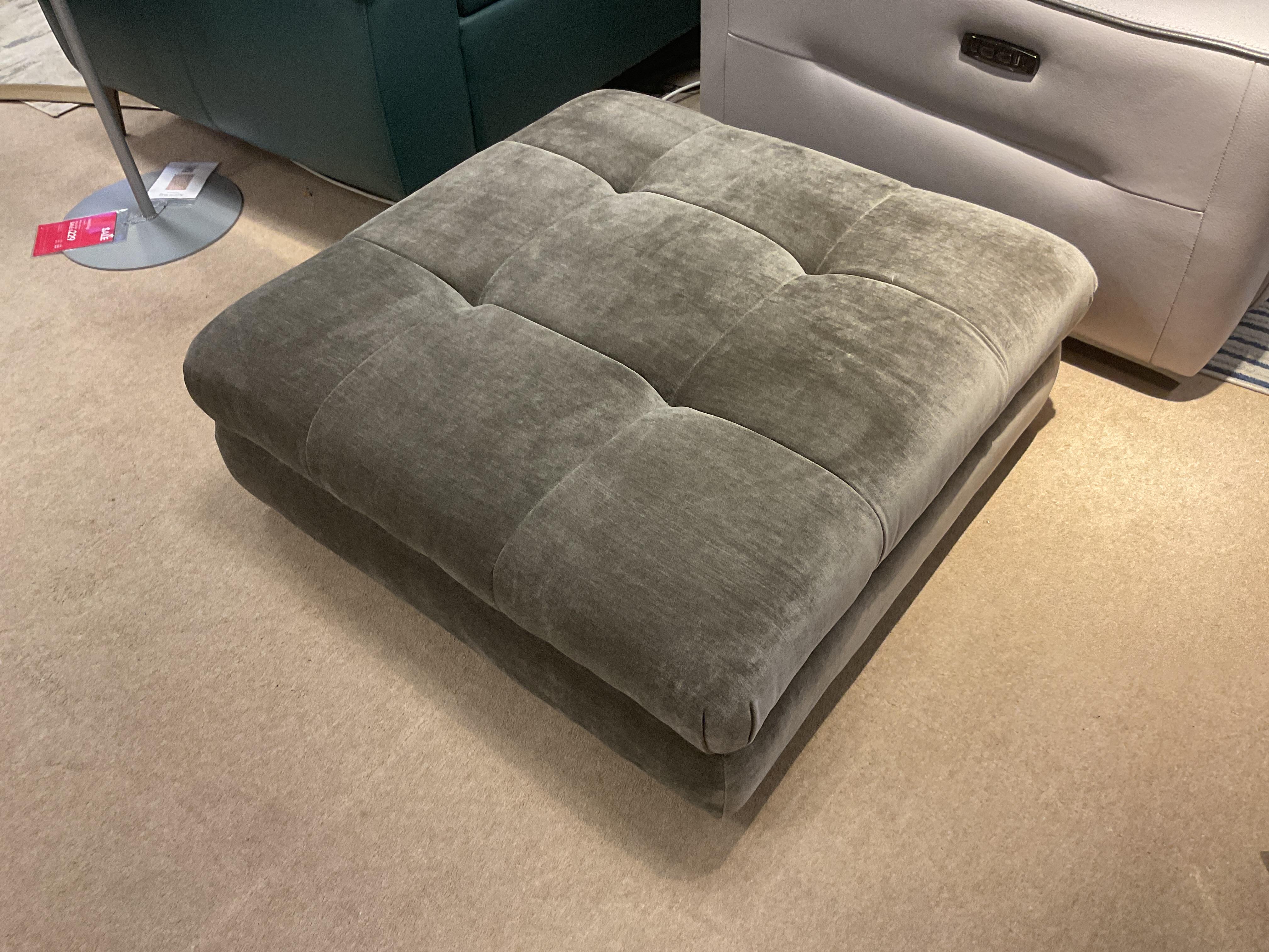 Cartier footstool in fabric in  on Furniture Village