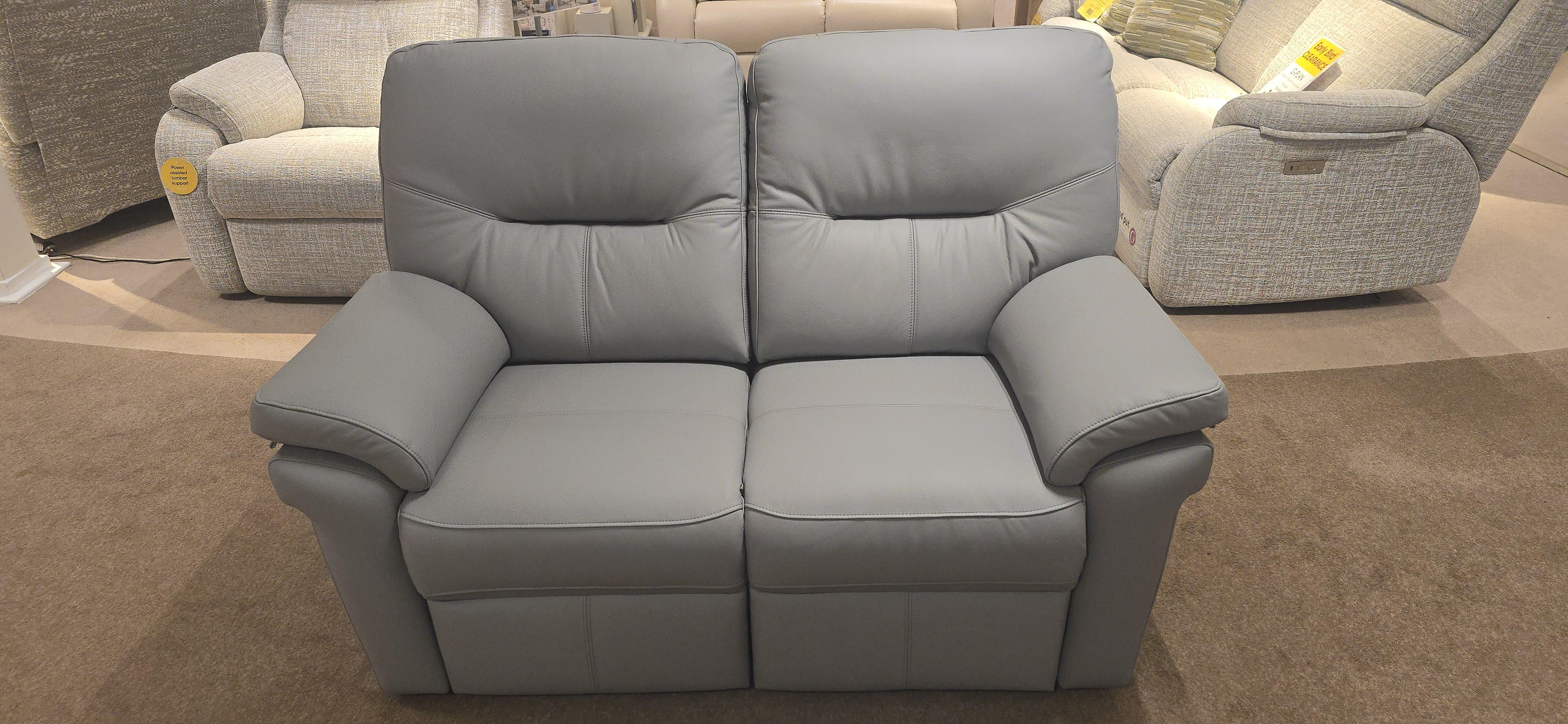 Seattle 2 seater power with storage footstool in  on Furniture Village