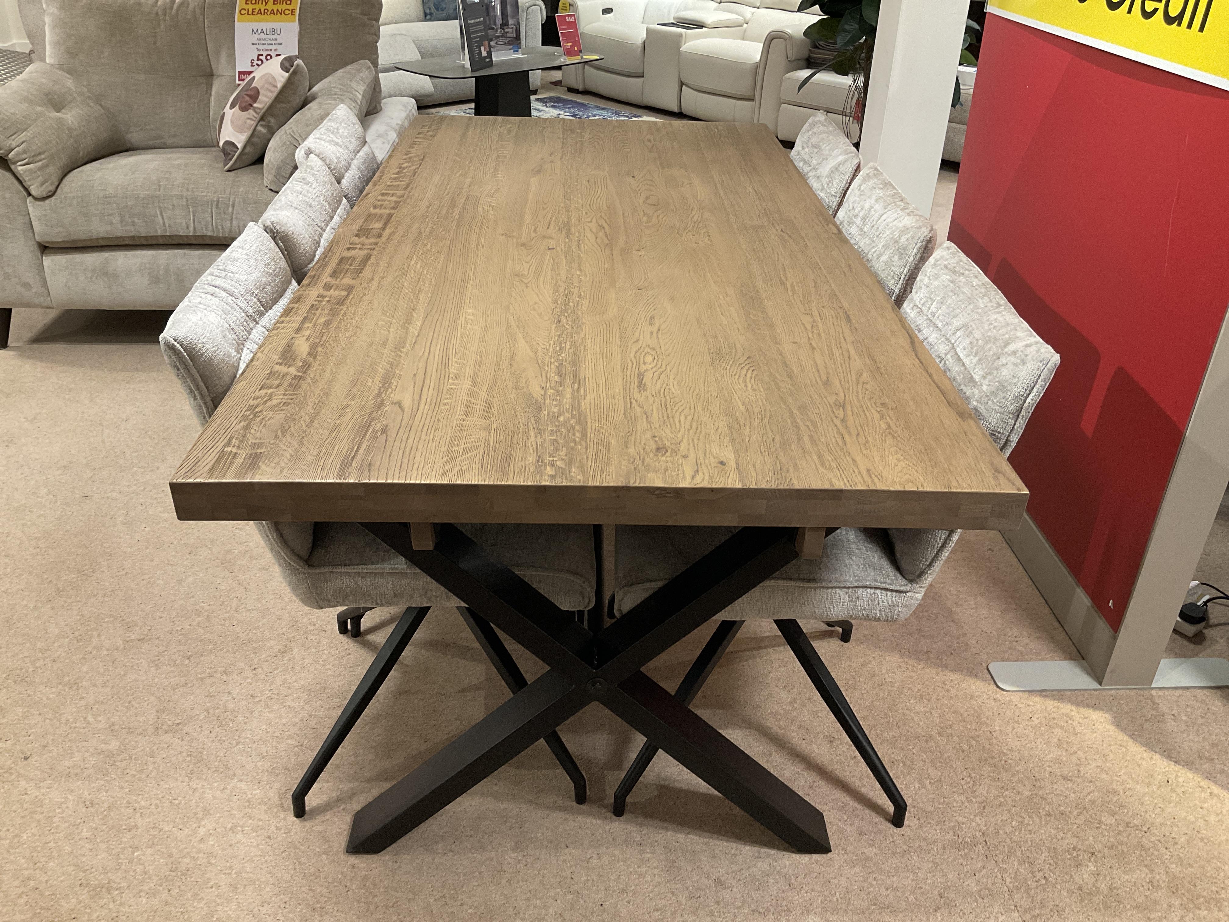 Saturn Large Table & 6 Chairs in  on Furniture Village