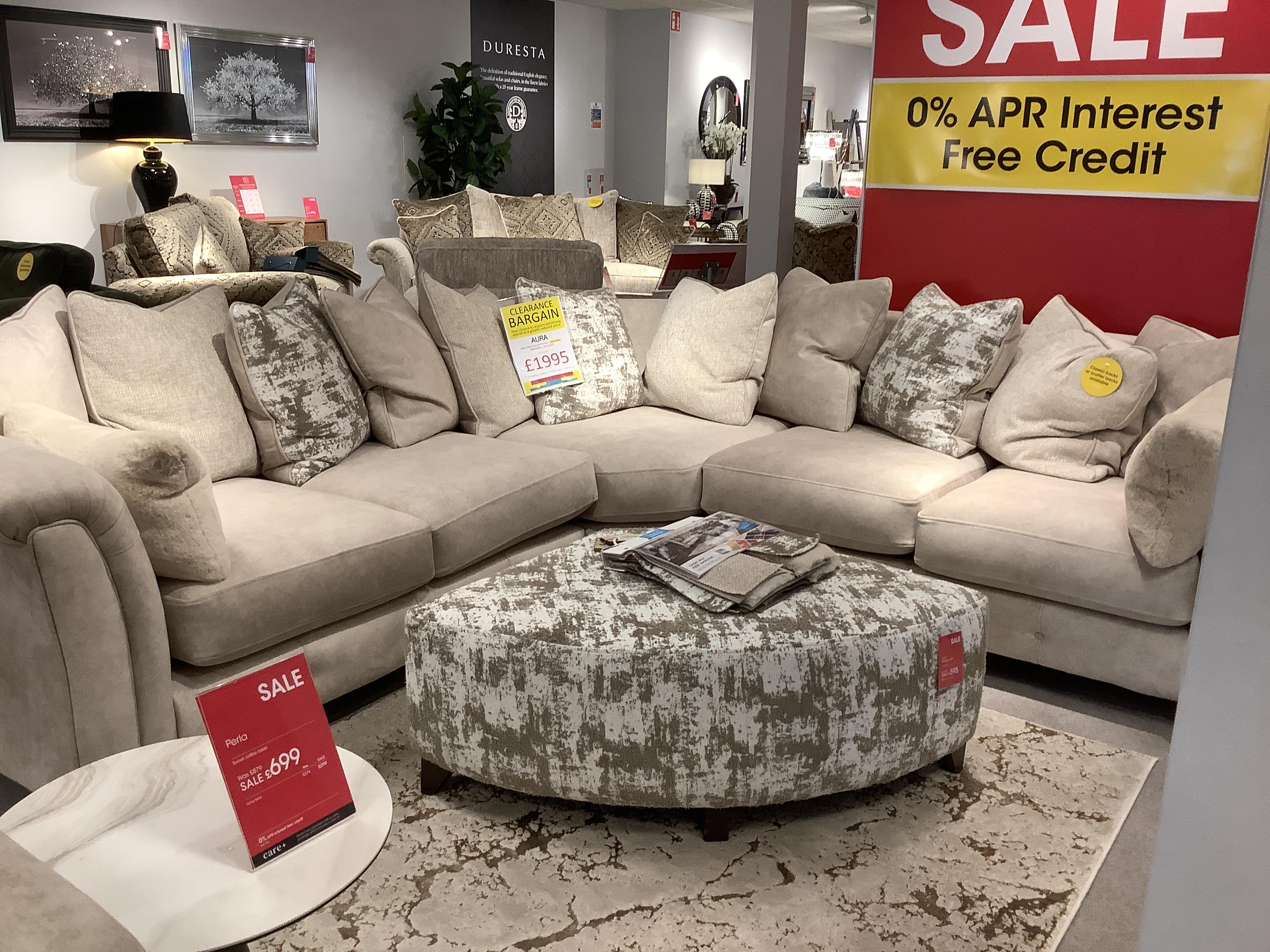 Large Aura Corner Sofa in  on Furniture Village