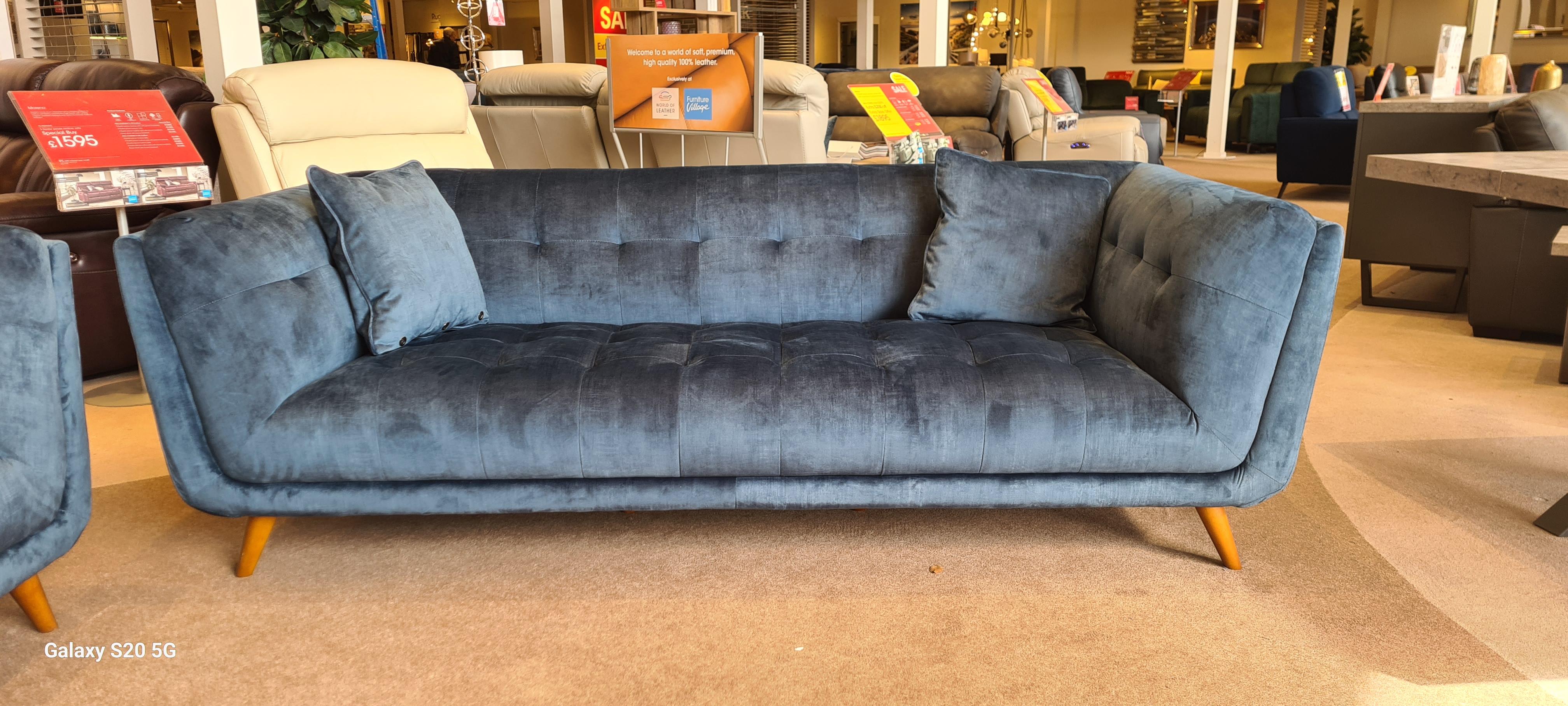 Rene large 2 seater and standard 3 seater in  on Furniture Village