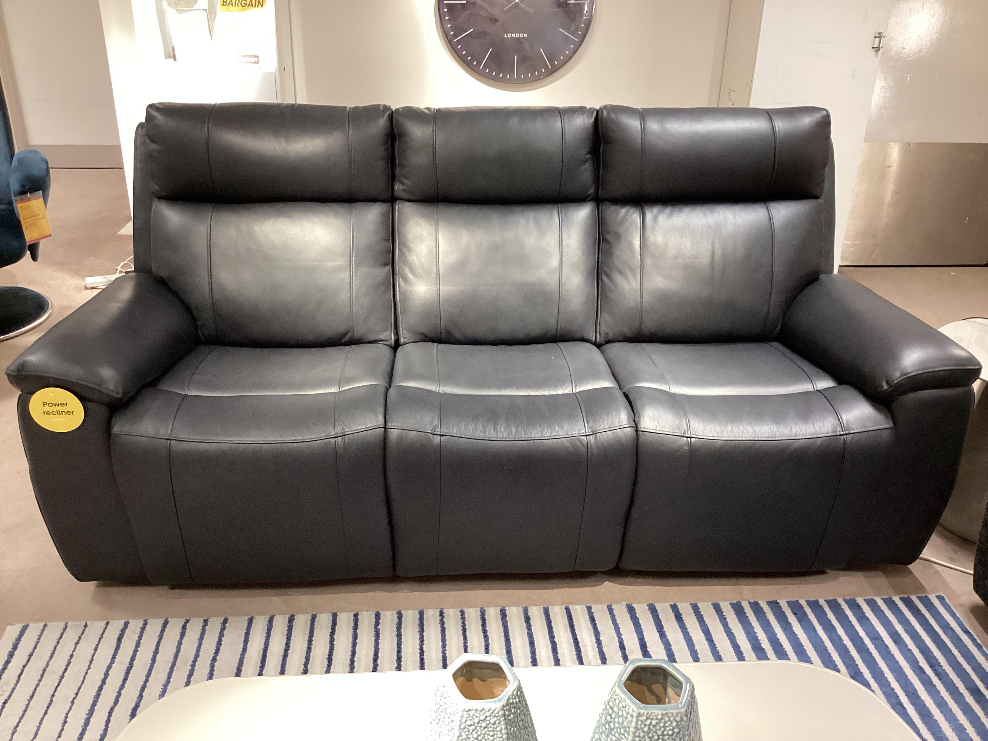 Aero 3 Seater Power Recliner Sofa and Power Chair with Heated Seat in  on Furniture Village