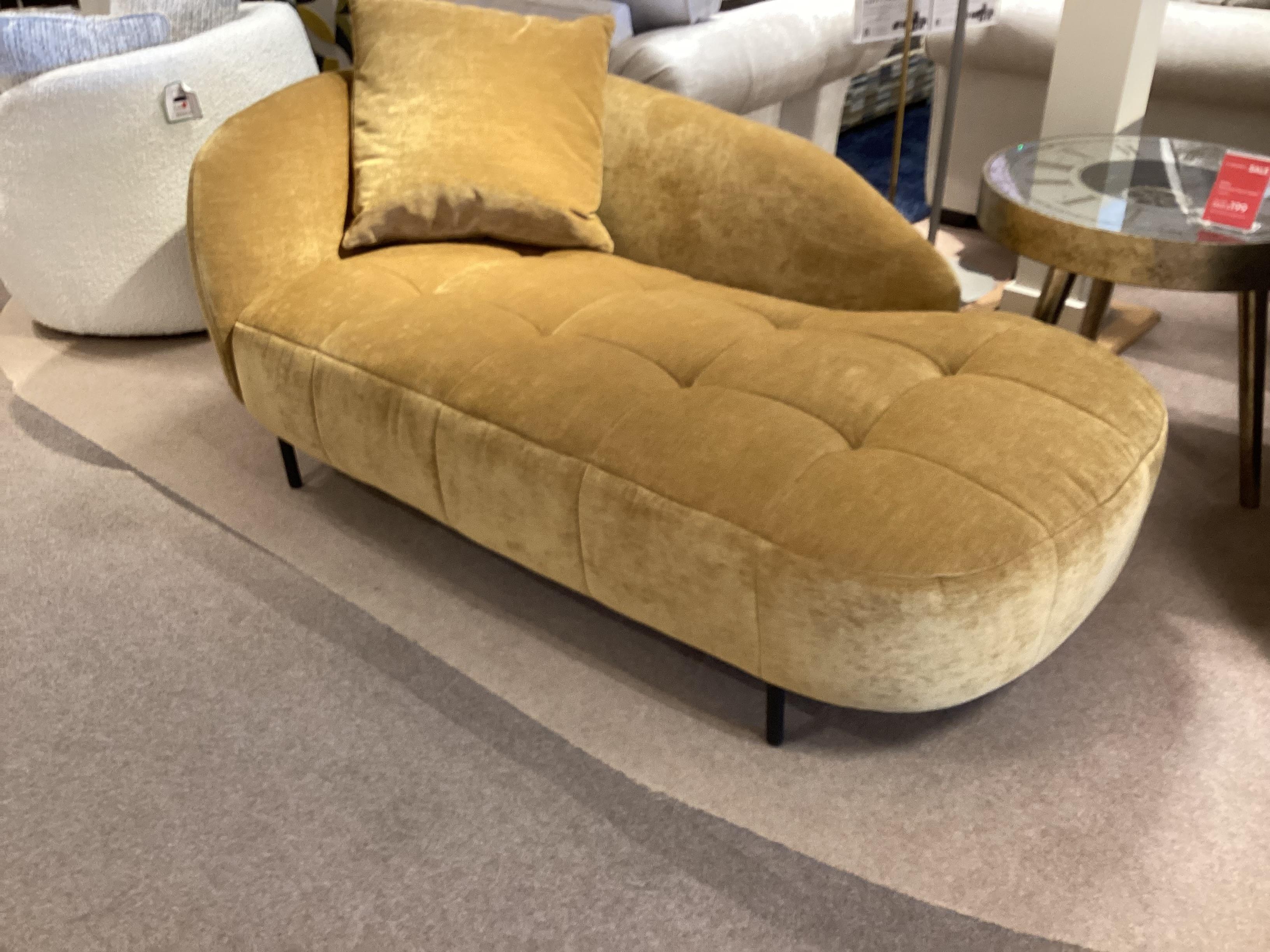 Bridgerton Fabric Chaise Longue in  on Furniture Village