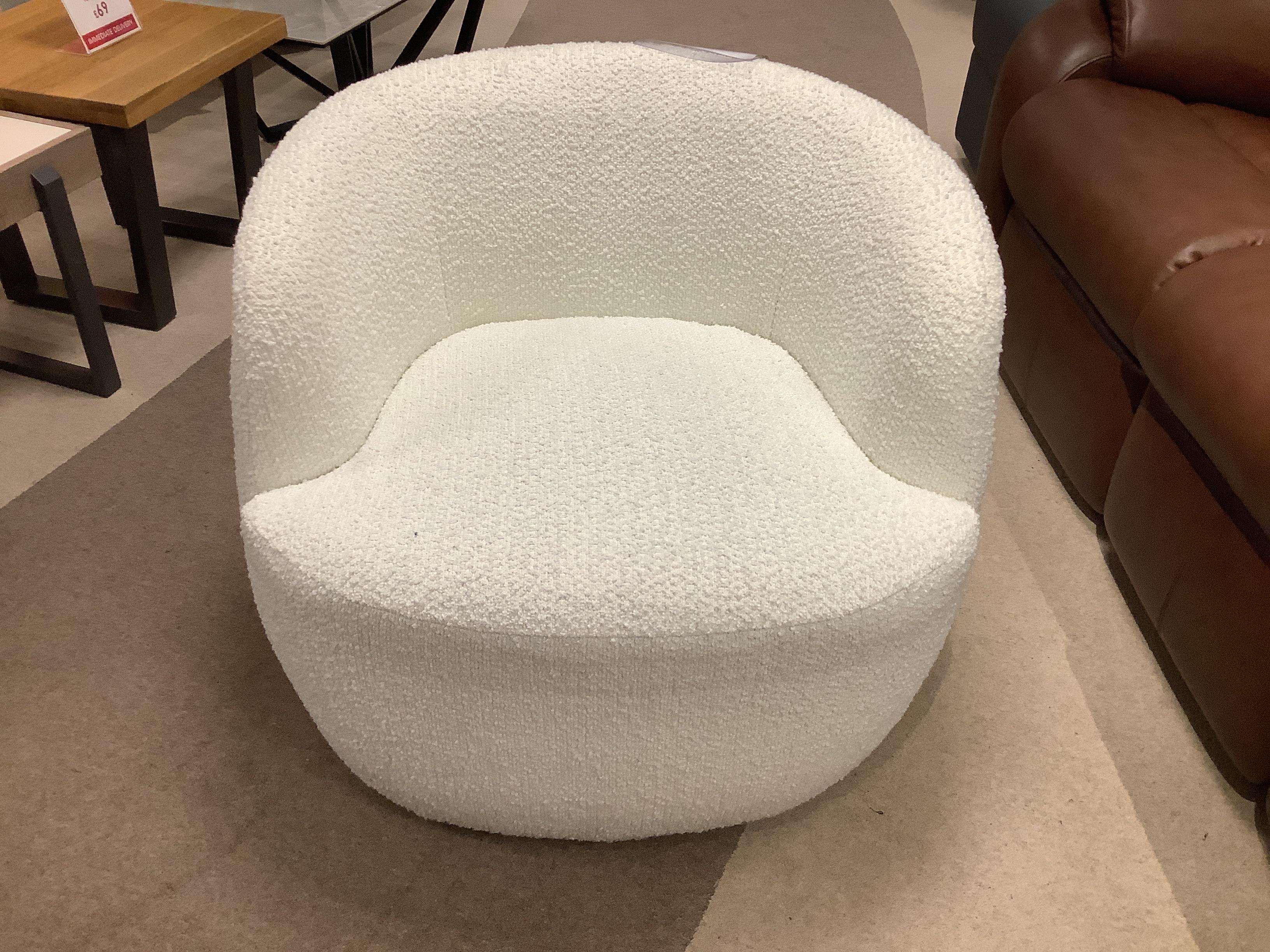 Leo Swivel Chair in  on Furniture Village