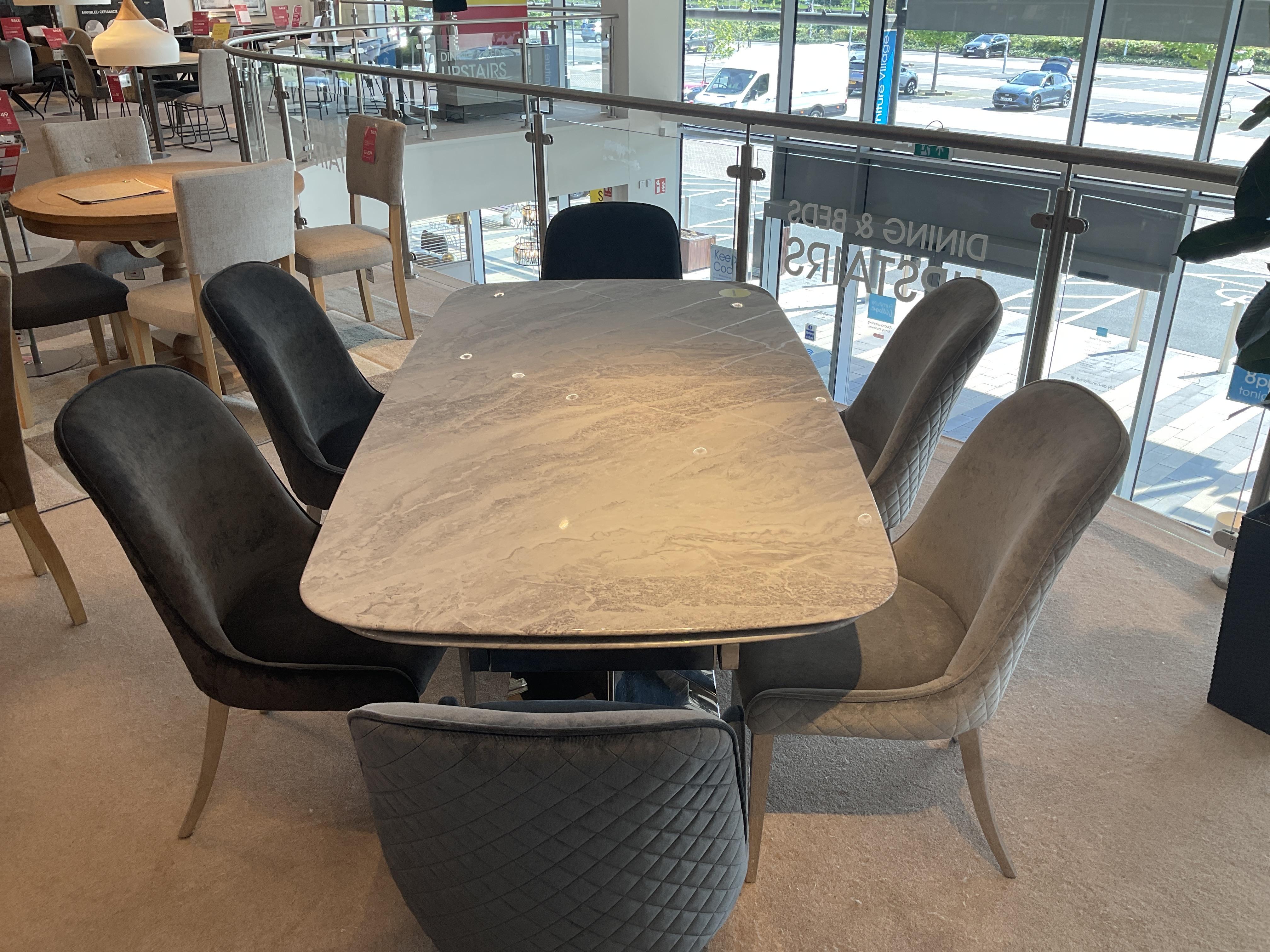 Gabana Large Extending Dining Table and 6 Chairs in  on Furniture Village