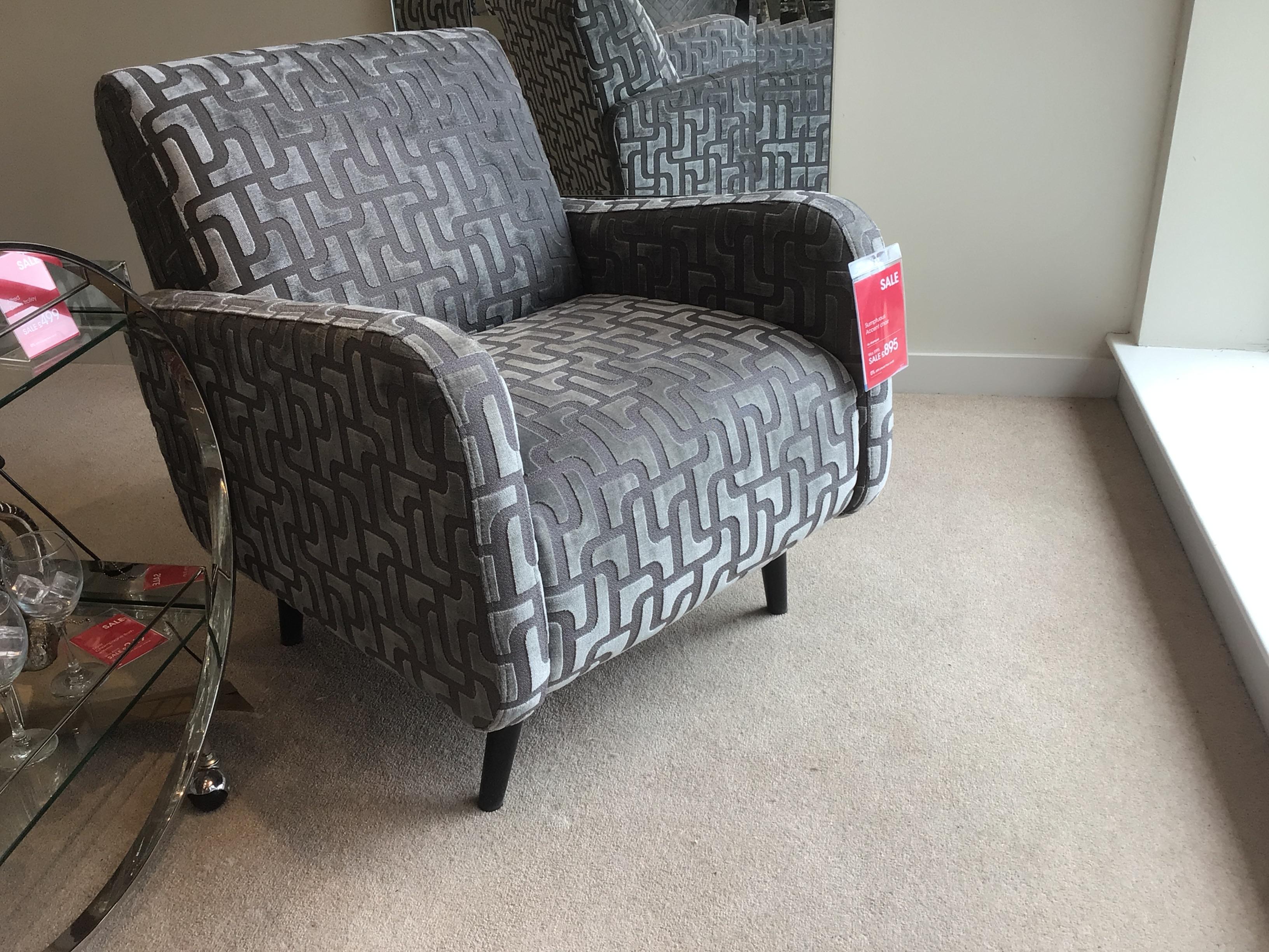 Sumptuous accent chair in  on Furniture Village