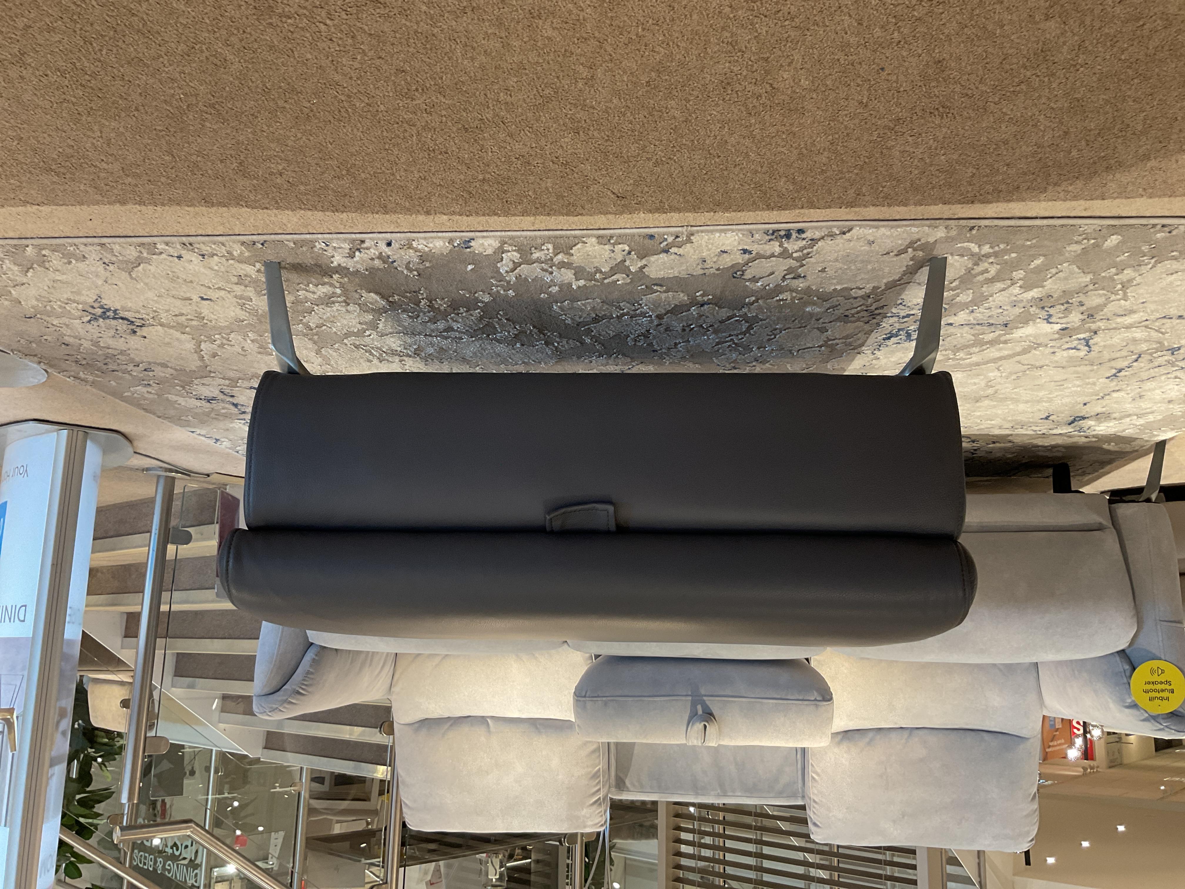Daytona Leather Footstool in  on Furniture Village